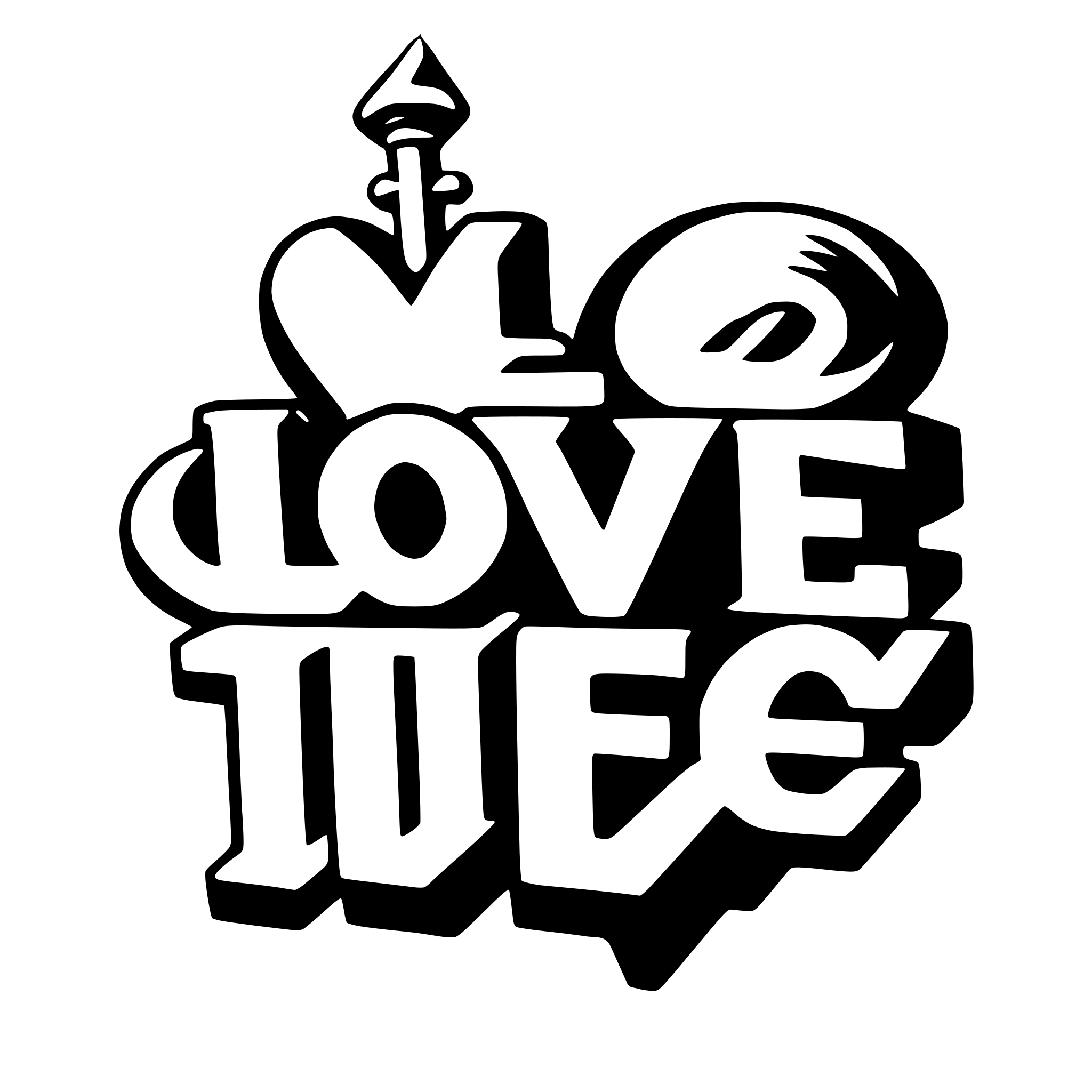 AI-generated SVG of a love graffiti