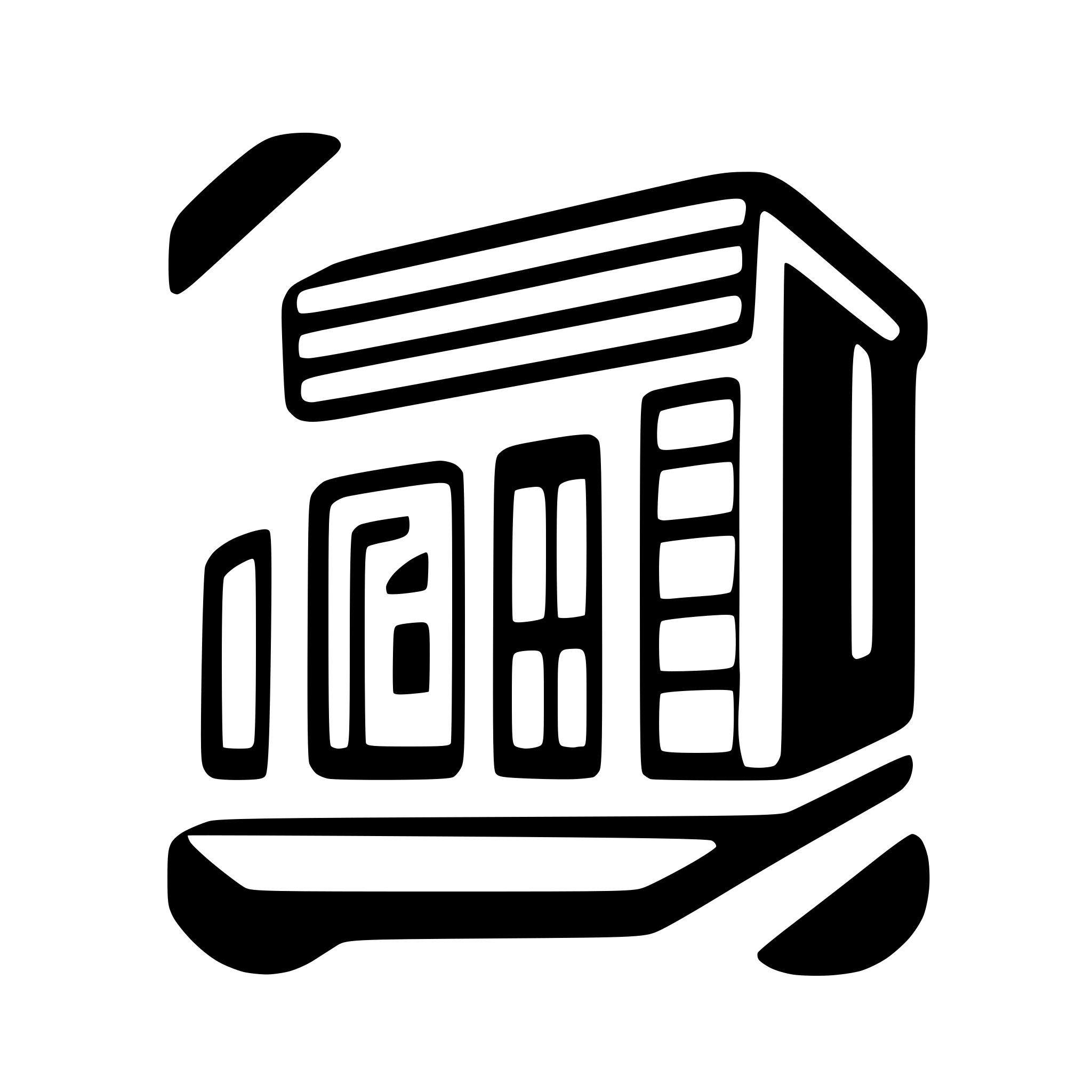 AI-generated SVG of a Create for me a logo for  mobile app. The mobile app is called "Electronic Registry". As the name suggests is used in city hall for managing the flow of officials documents.