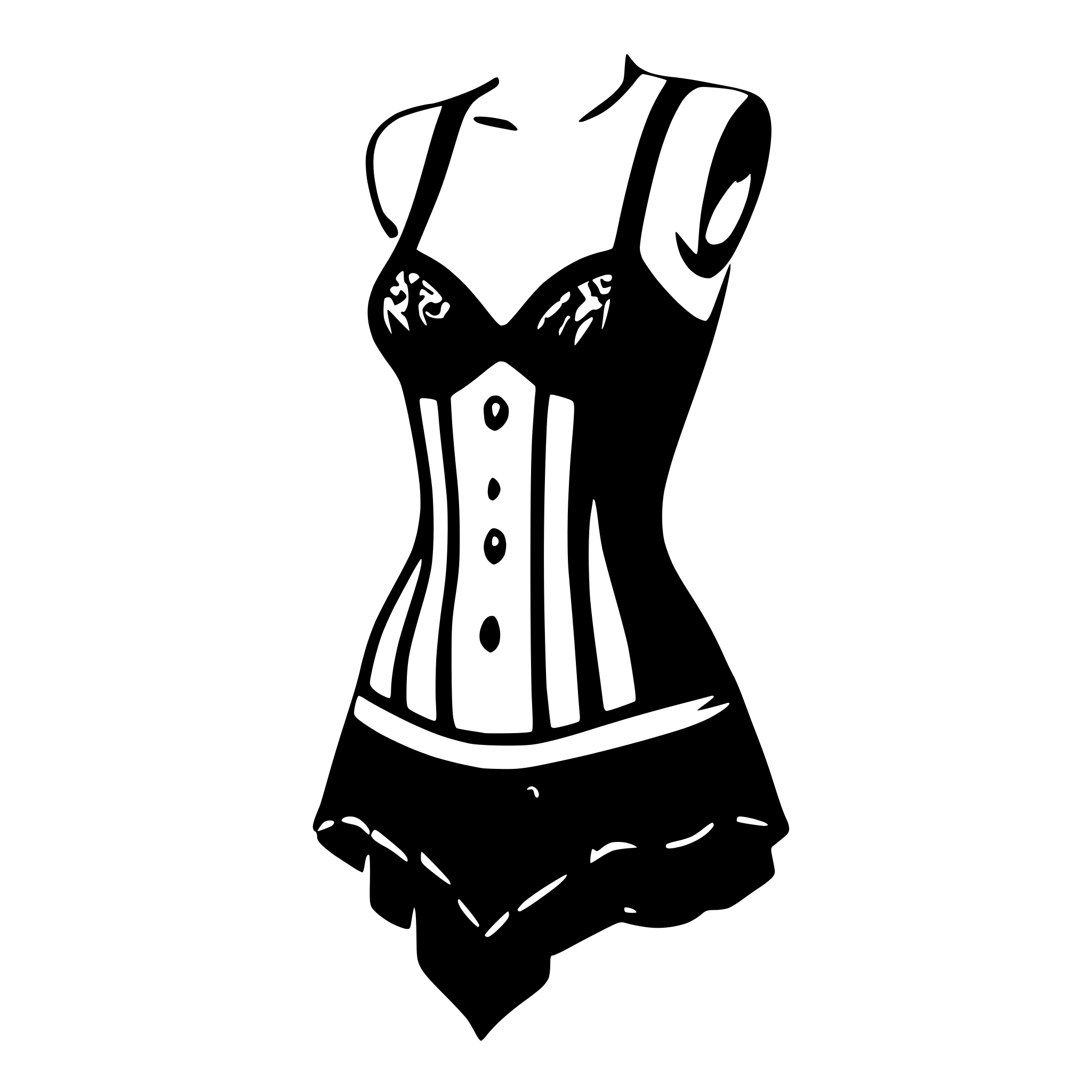 AI-generated SVG of a lingerie