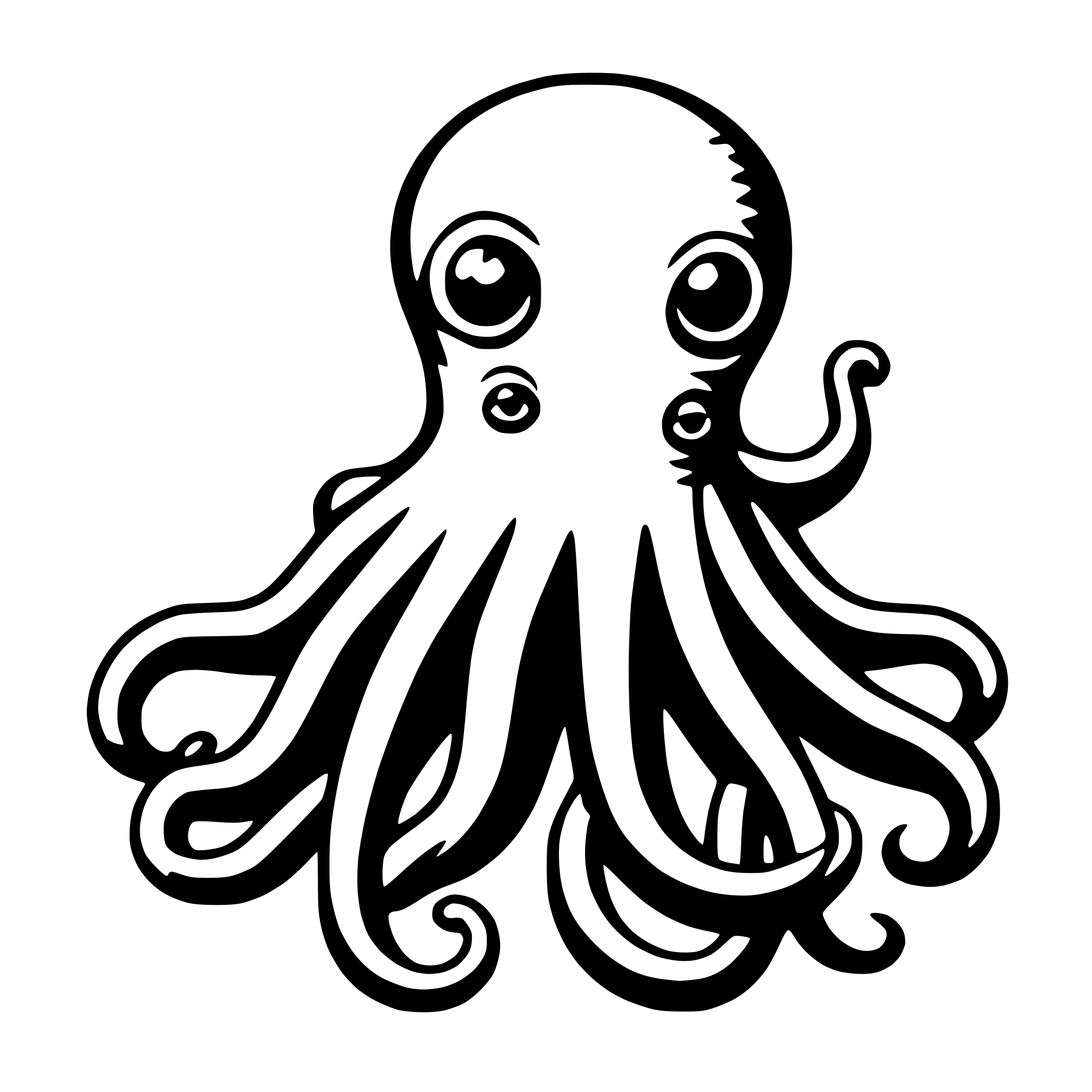AI-generated SVG of 'octopus'