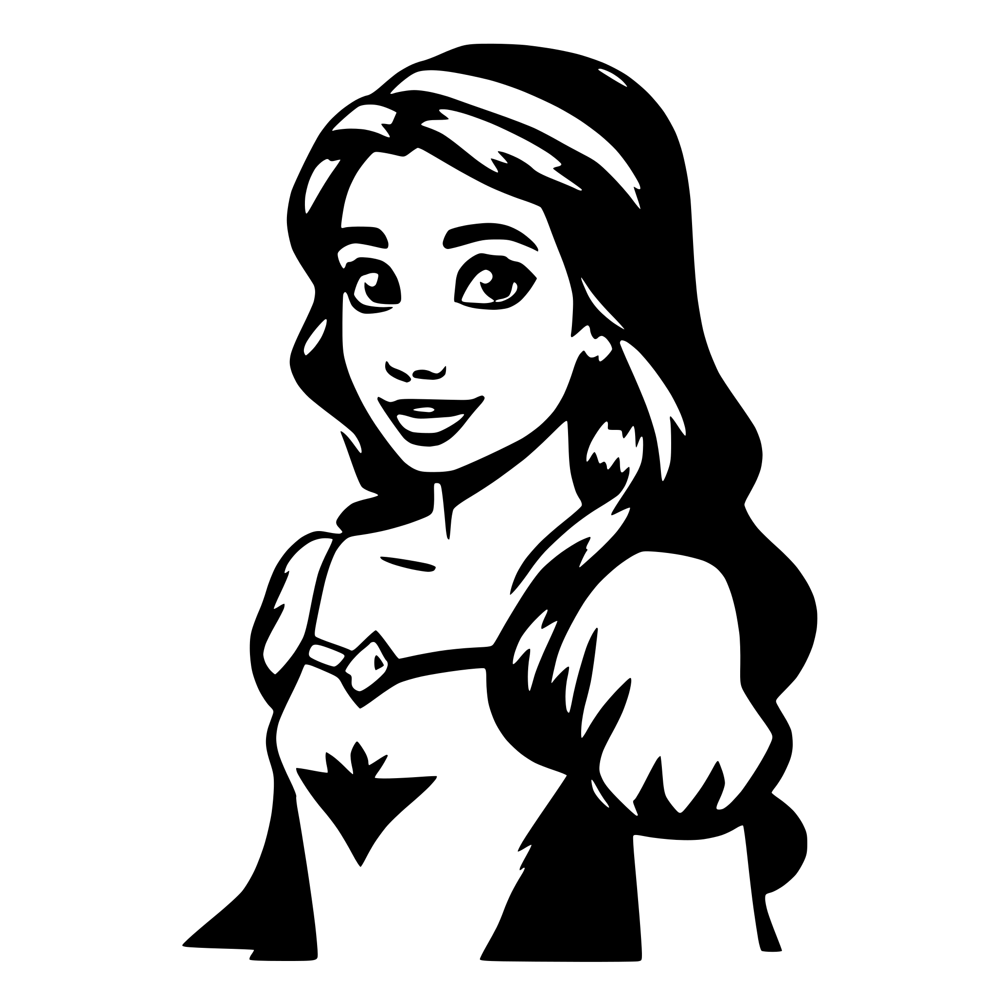 AI-generated SVG of 'Disney princess'