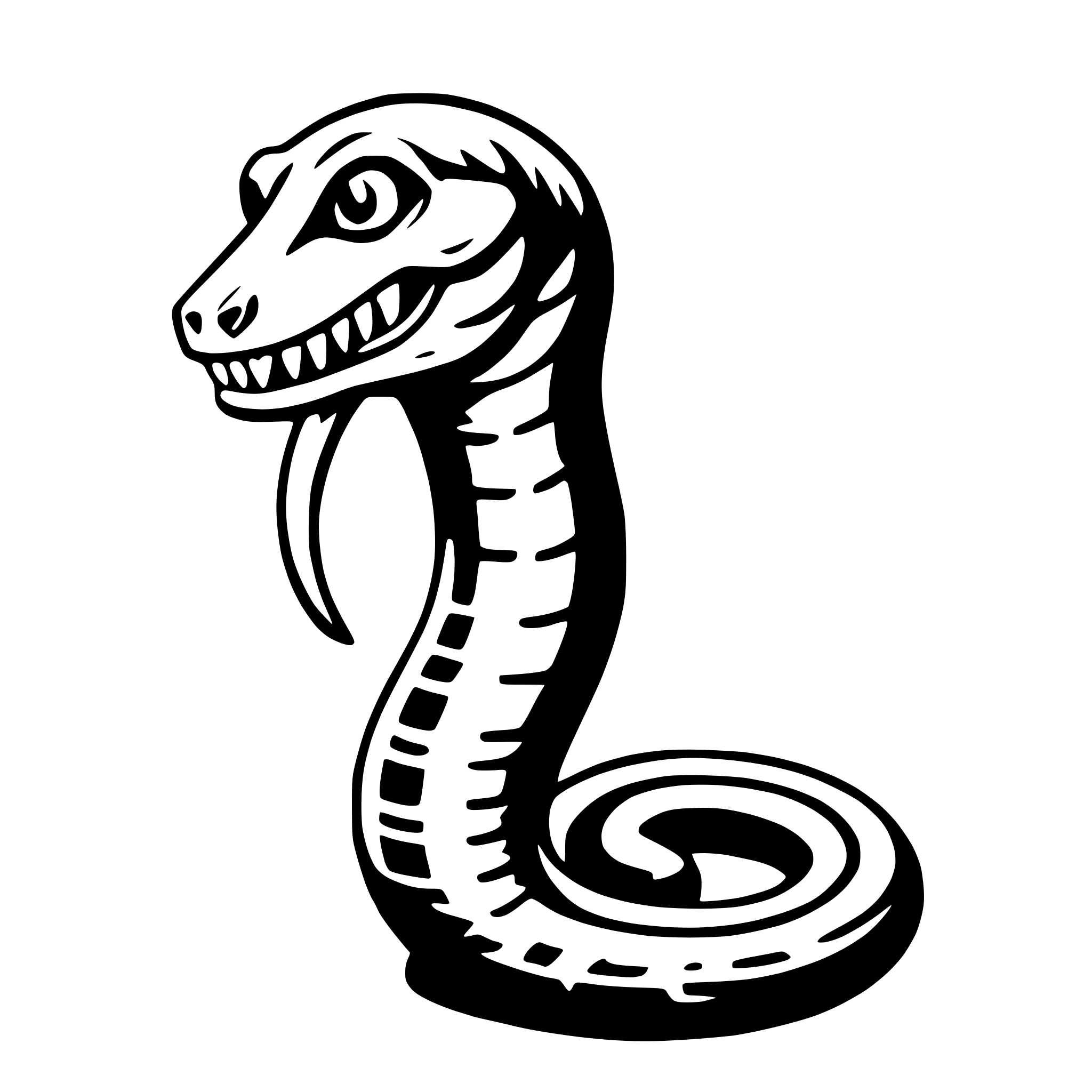 AI-generated SVG of 'cobra'