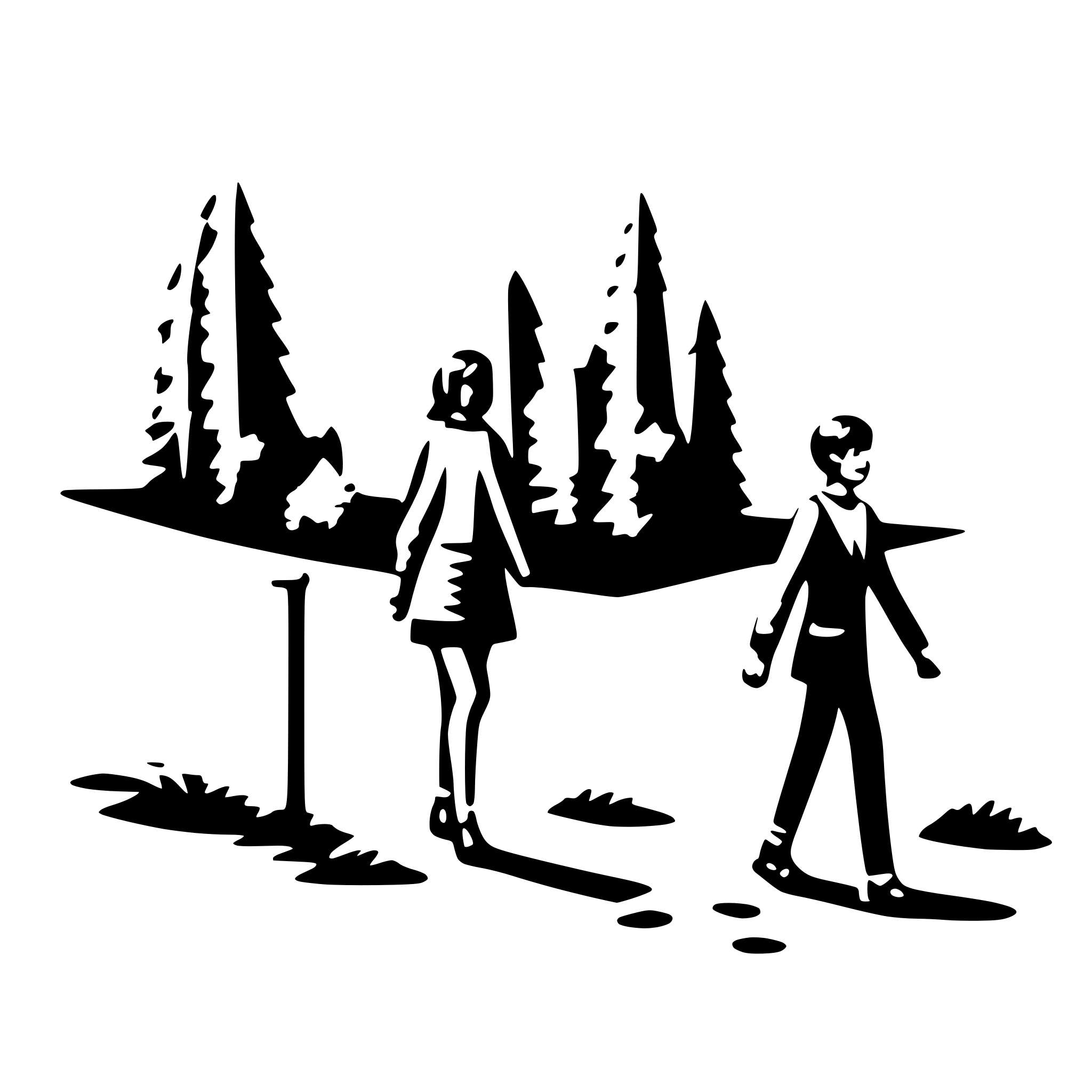 AI-generated SVG of 'Make it walking'