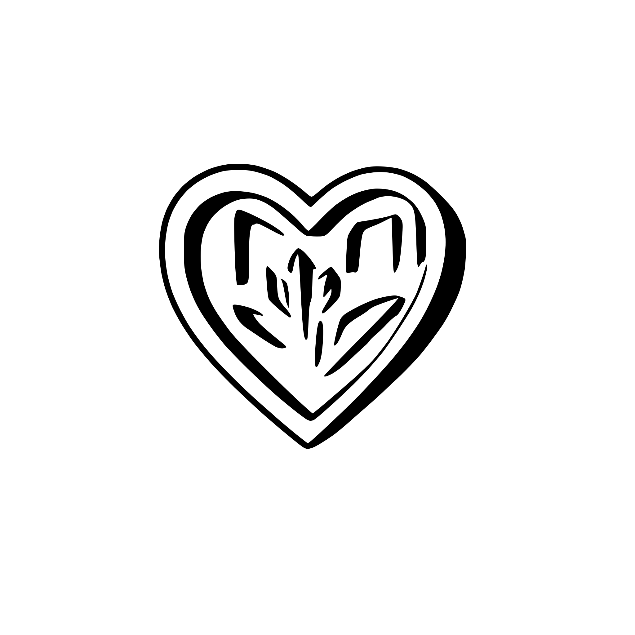 AI-generated SVG of a cute heart with little heart in it