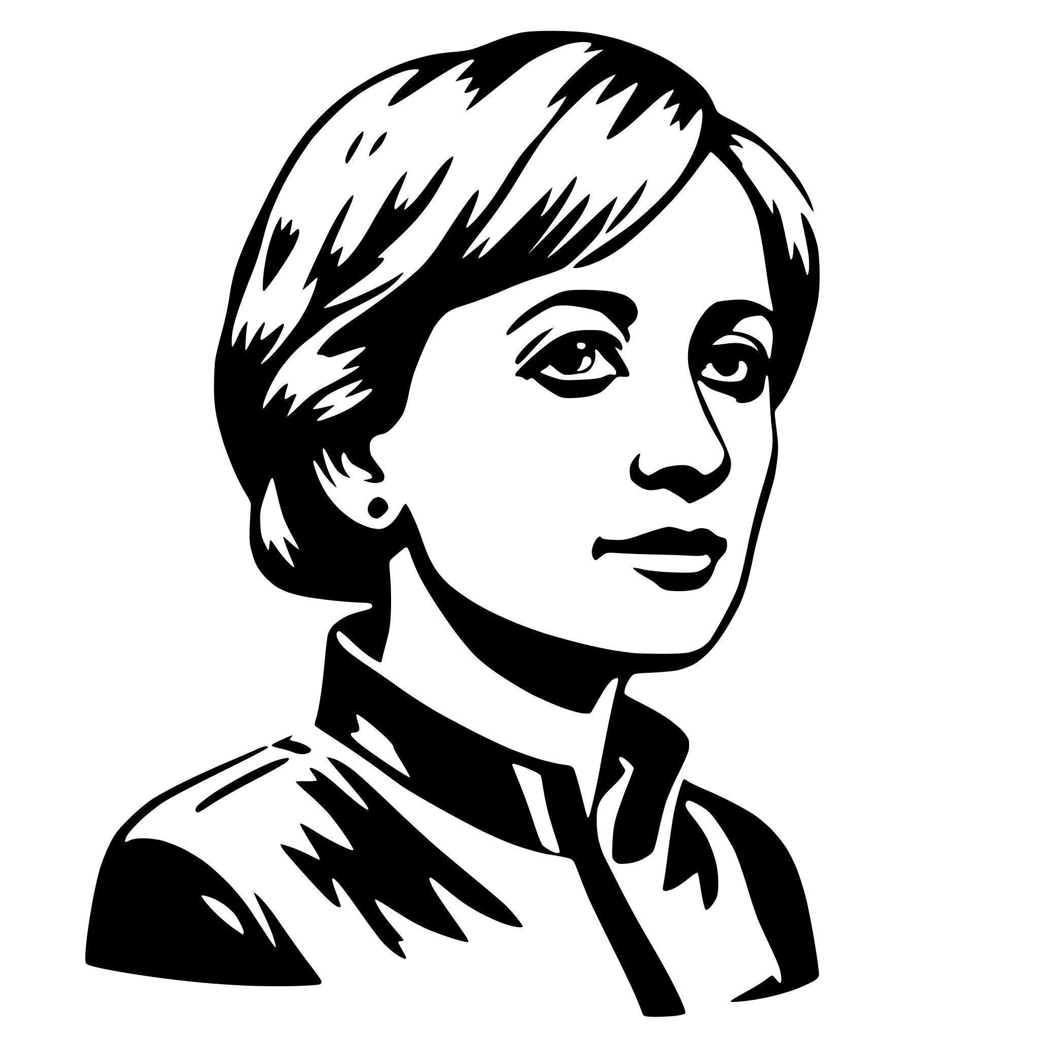 AI-generated SVG of 'Merkel'