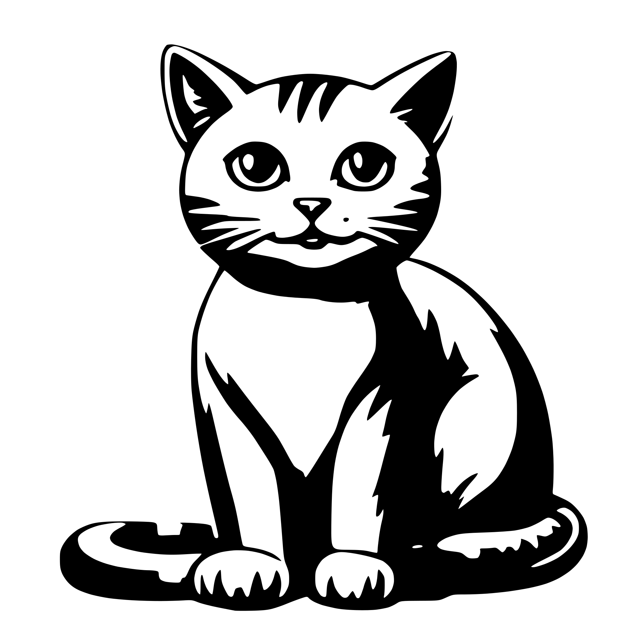 AI-generated SVG of a Cat