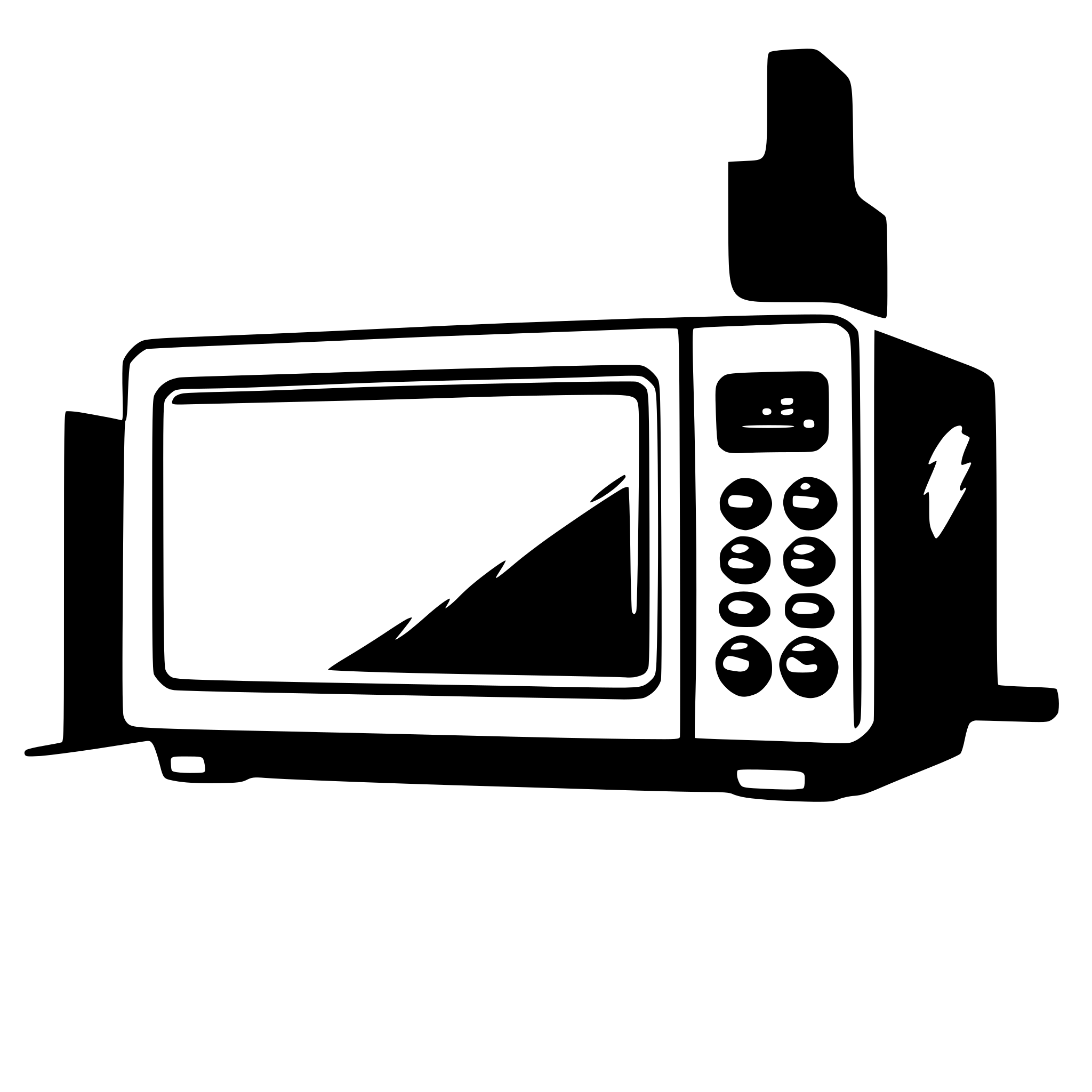 AI-generated SVG of a microwave