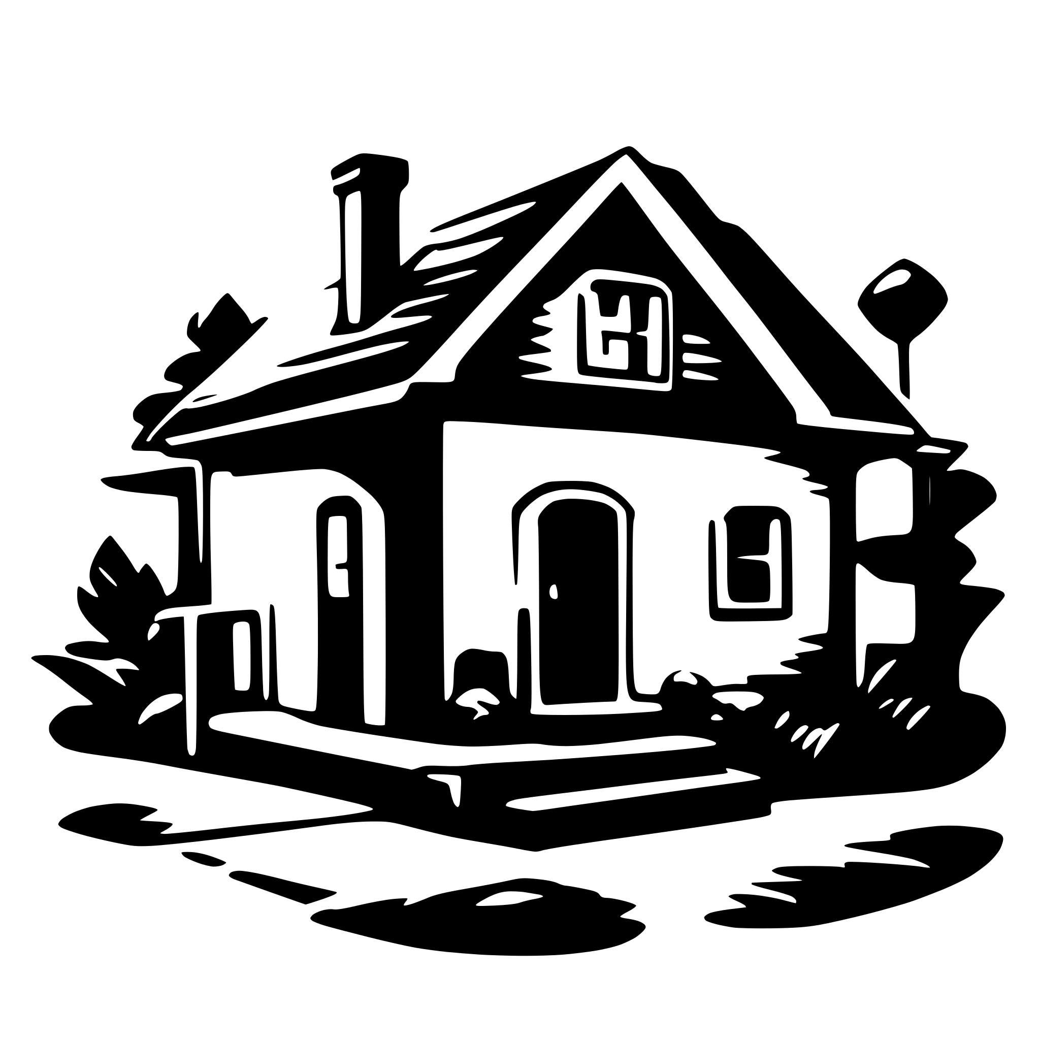 AI-generated SVG of a house