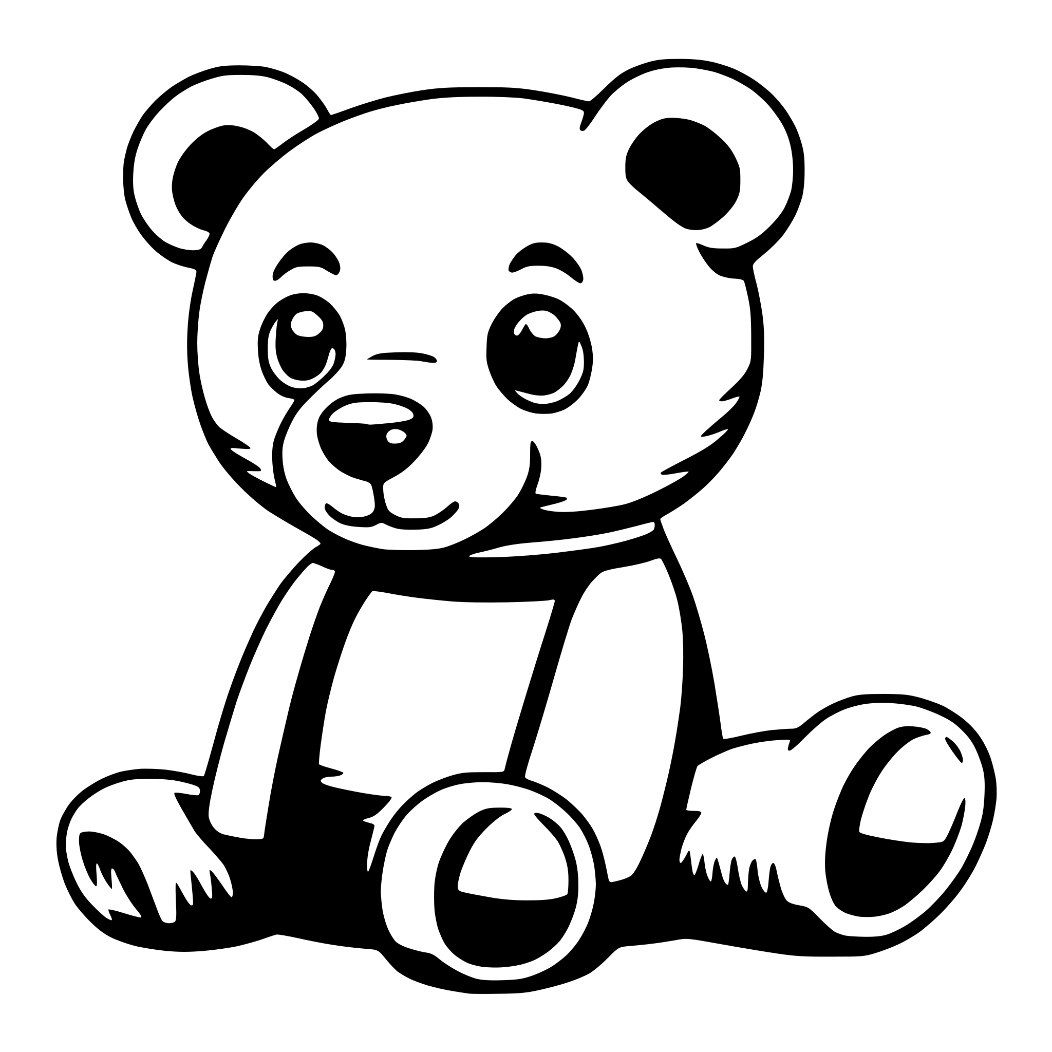 AI-generated SVG of 'teddy bear'