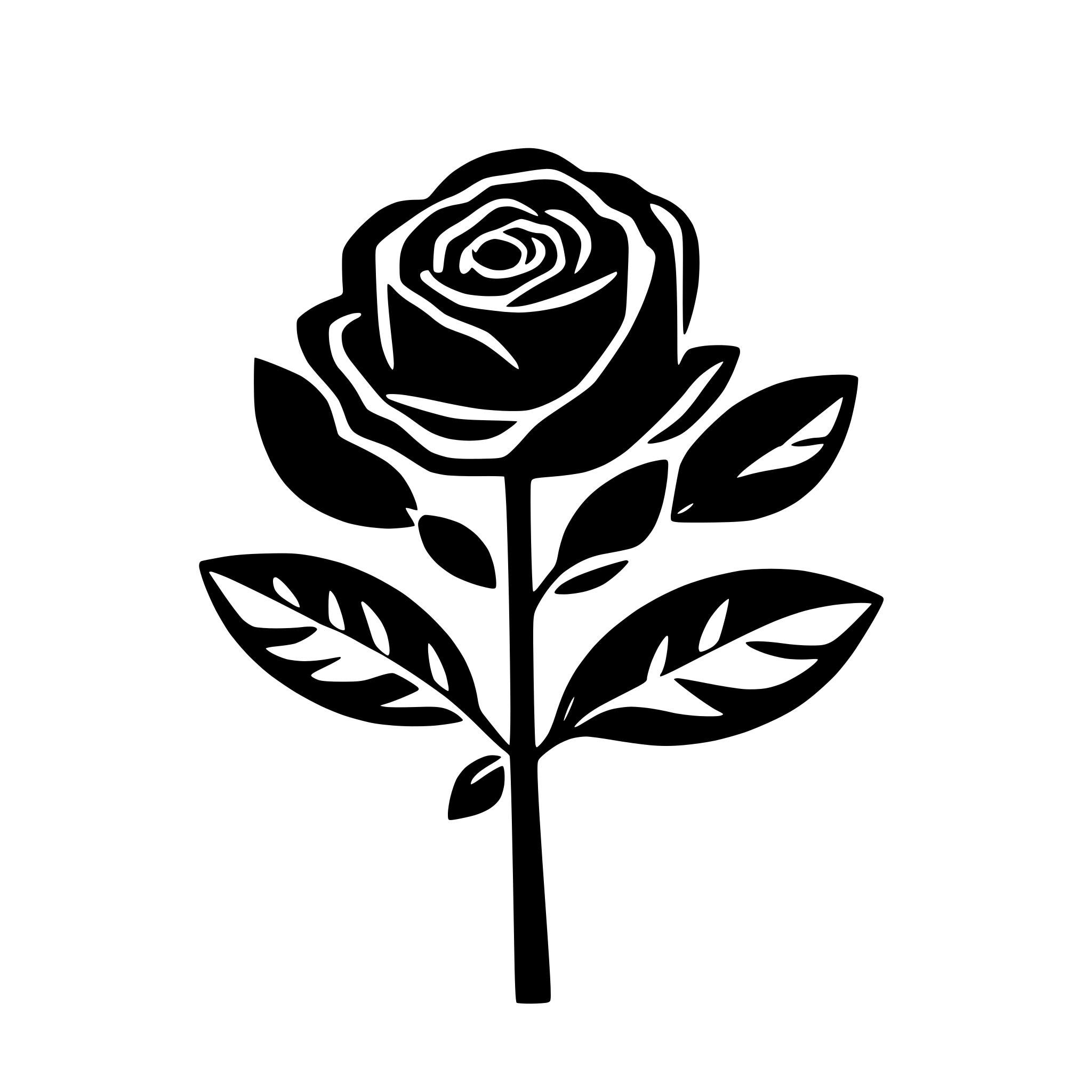 AI-generated SVG of 'rose flower icon top view'