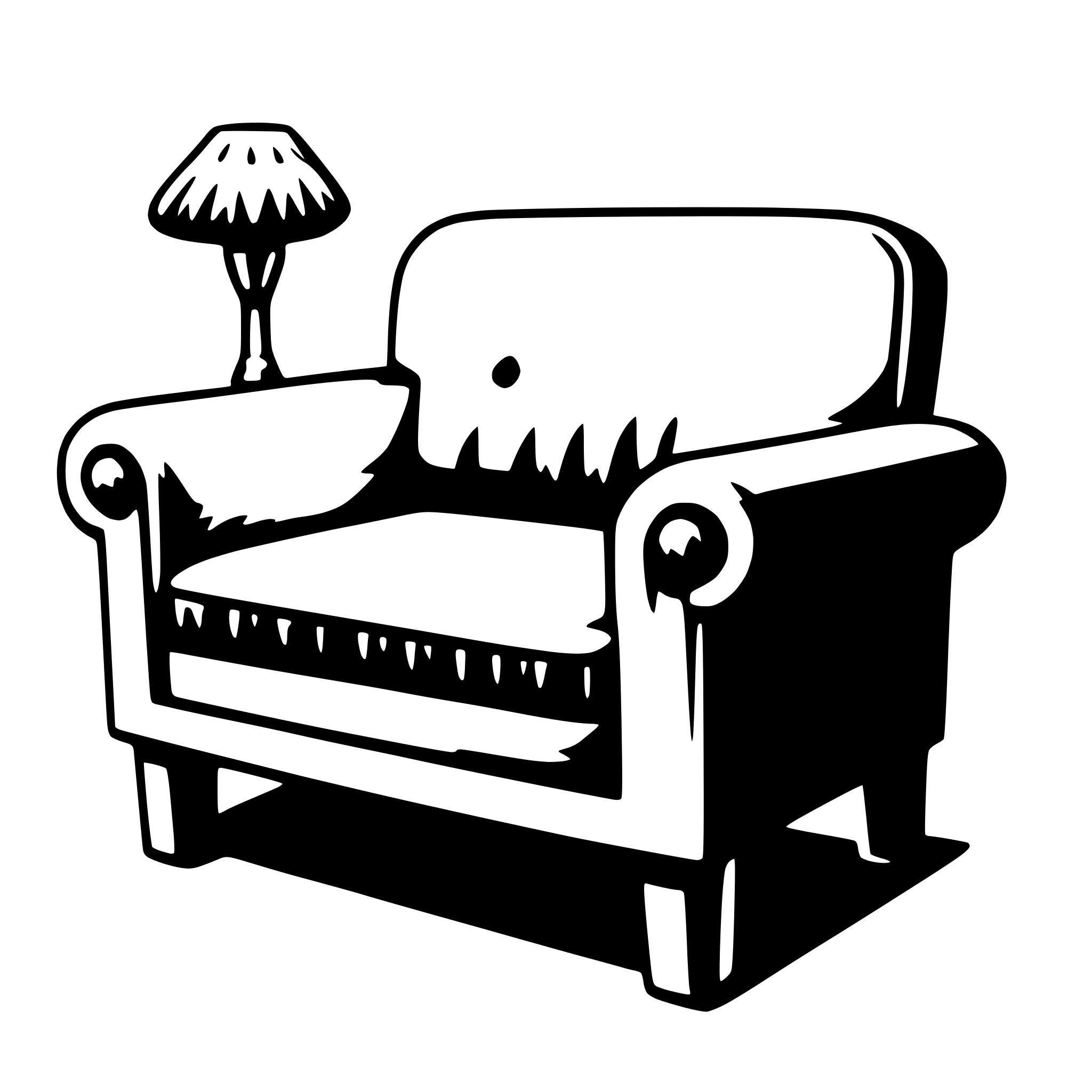 AI-generated SVG of 'sofa'