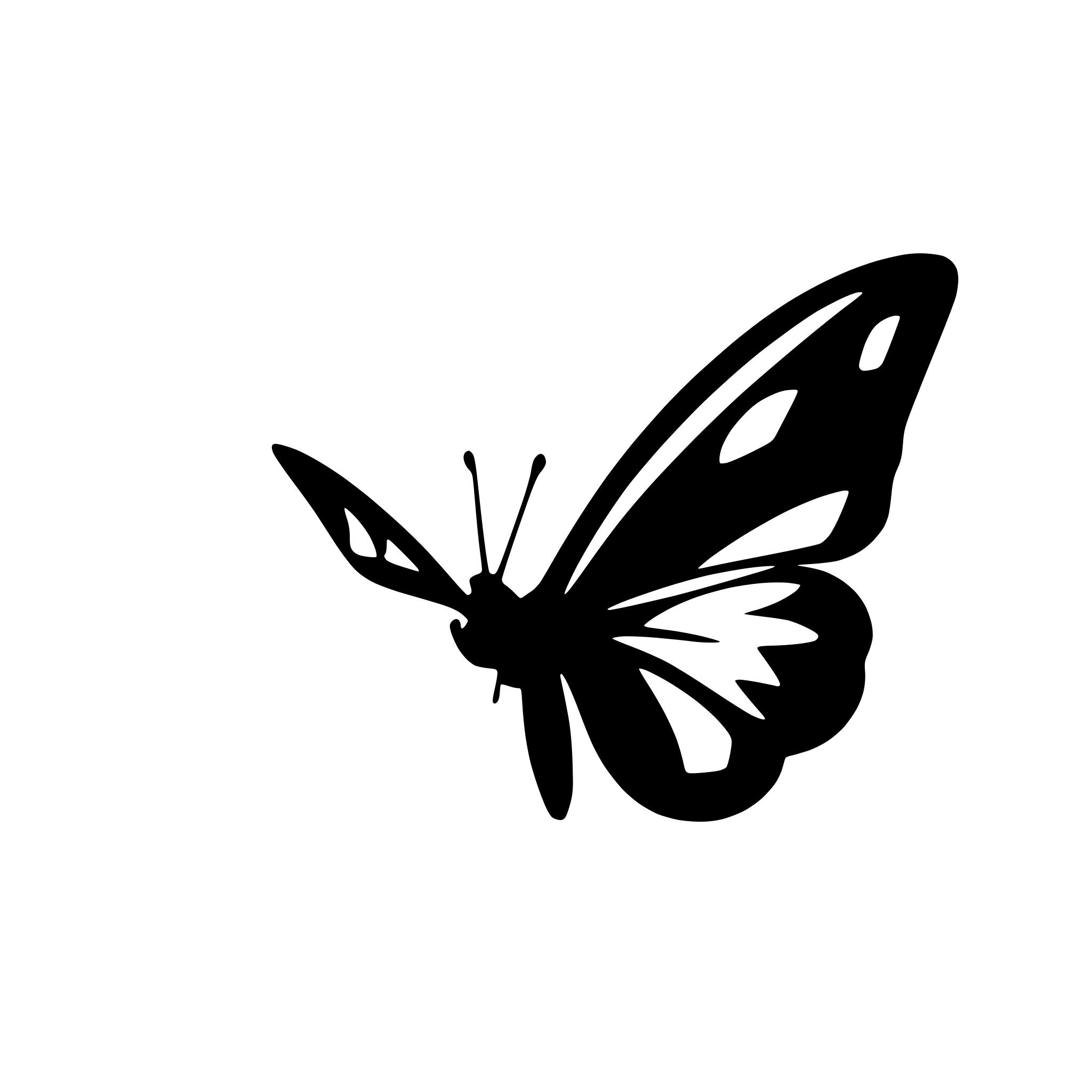 AI-generated SVG of 'super simple butterfly'