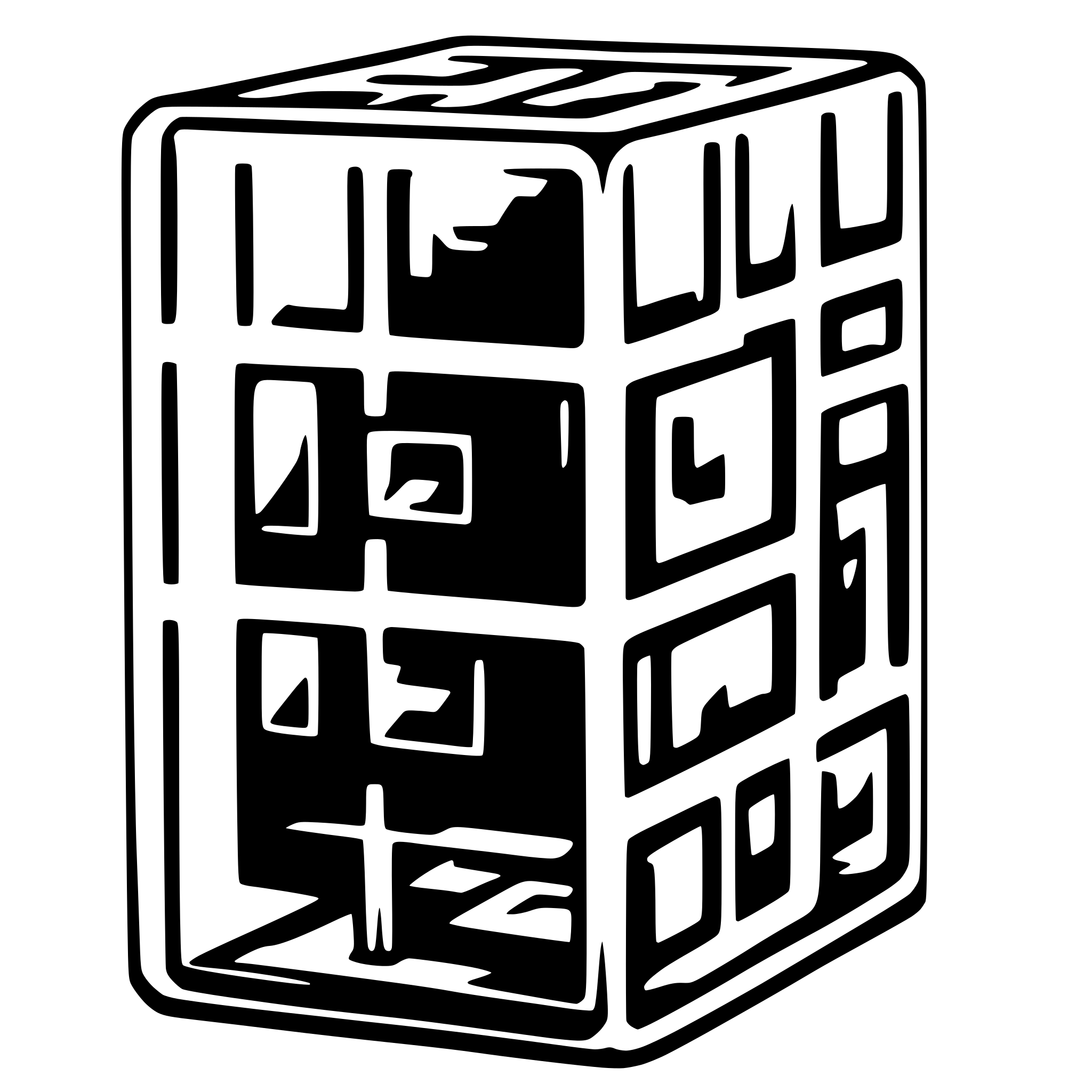 AI-generated SVG of 'minecrft glass block'