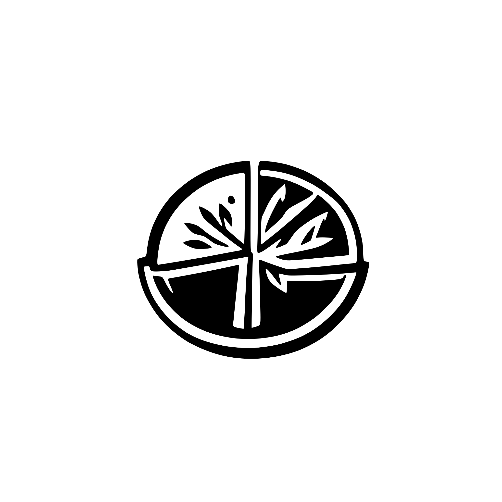 AI-generated SVG of a minimalistic green sun, which looks a bit like a pie chart