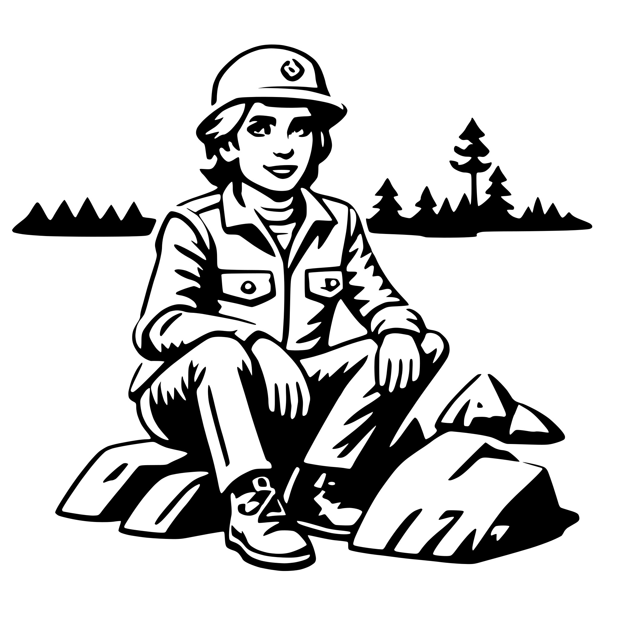 AI-generated SVG of 'geologist'