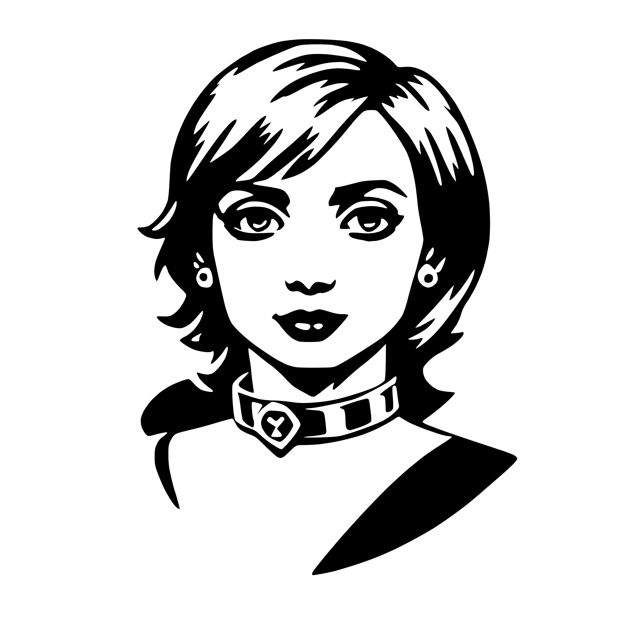 AI-generated SVG of 'choker'