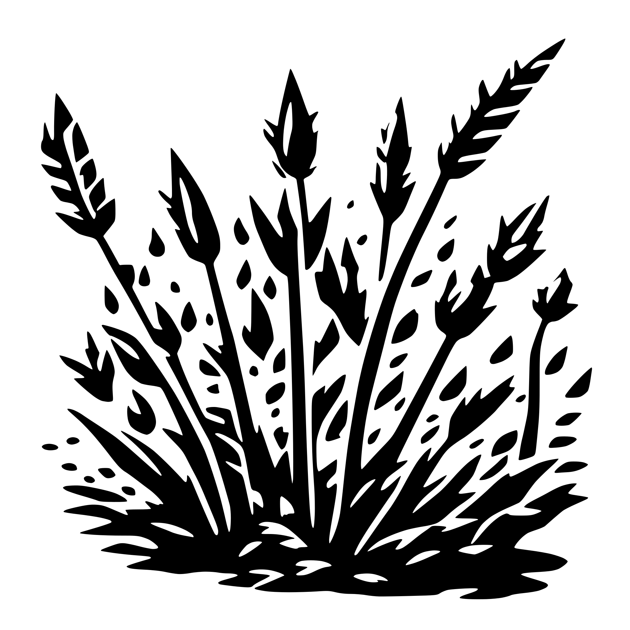AI-generated SVG of a chaotyczne punkty i linie