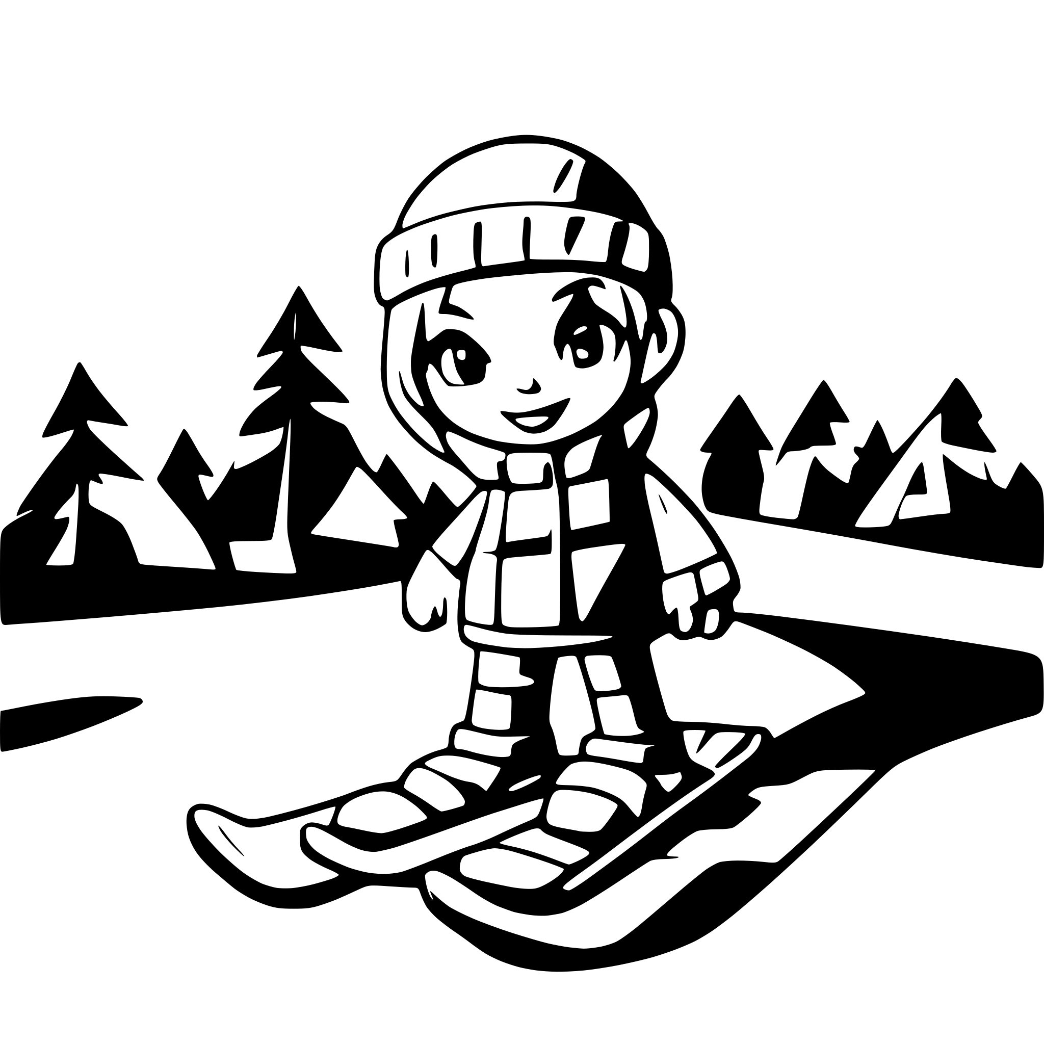 AI-generated SVG of a Ski Drive
