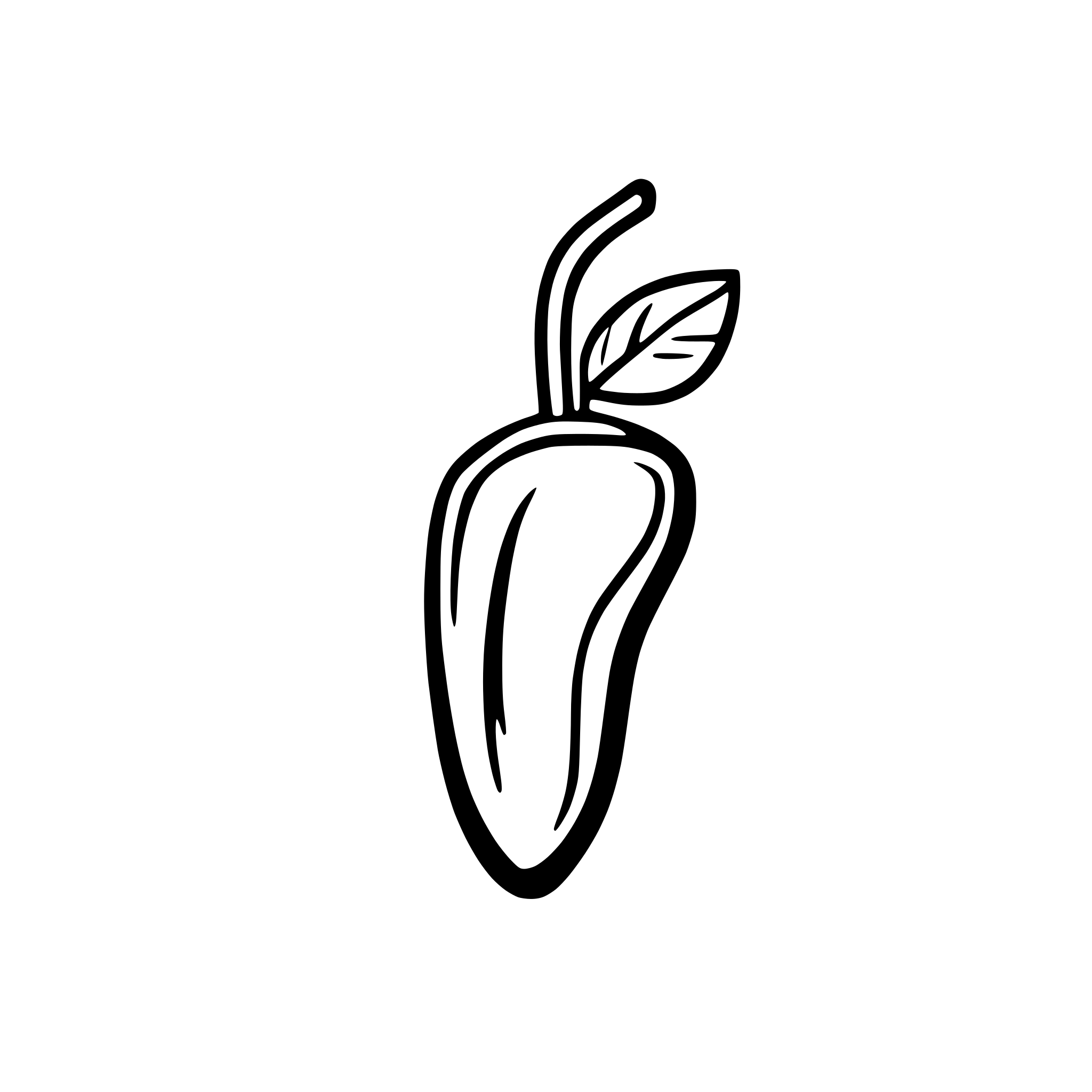 AI-generated SVG of a A chili, minimalis.