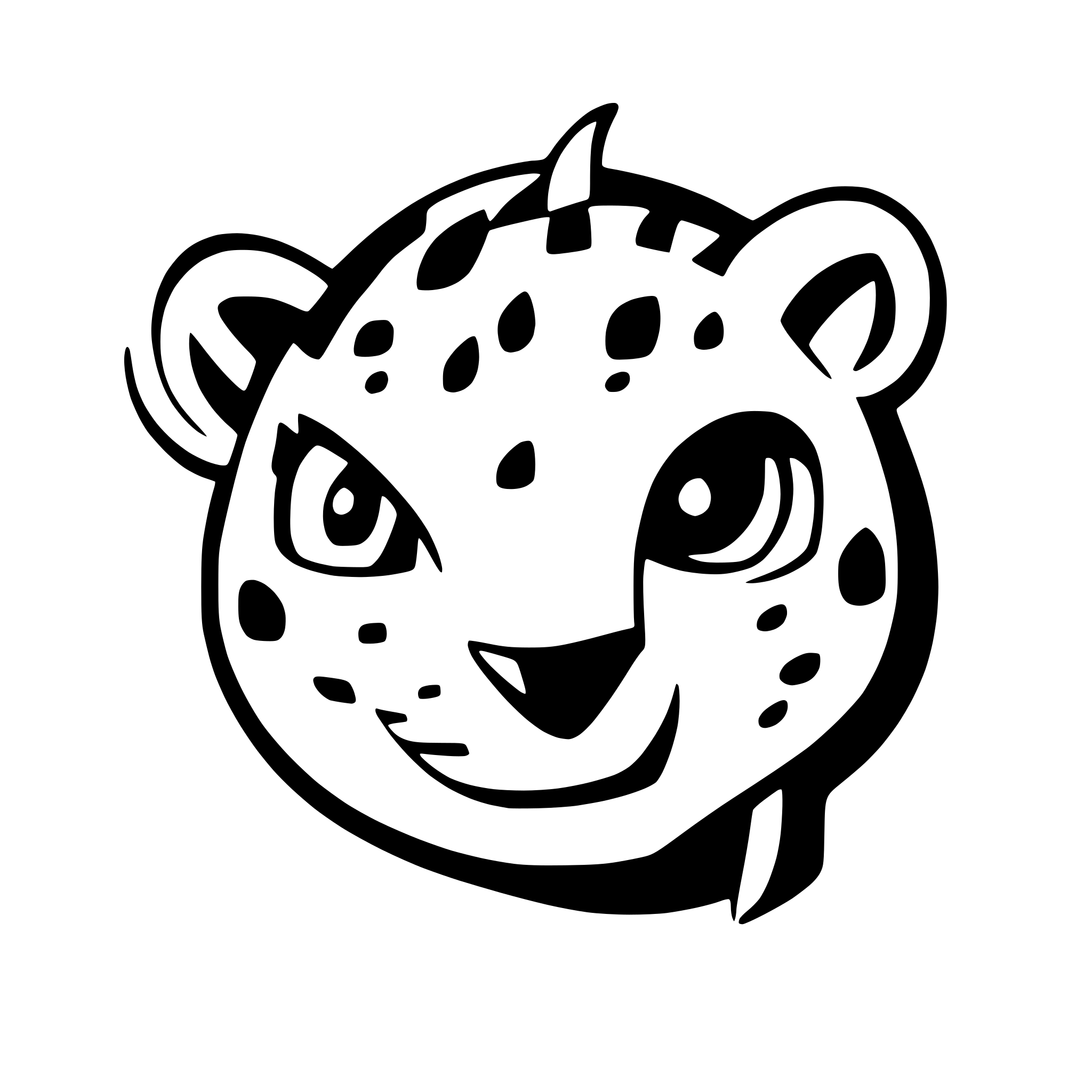 AI-generated SVG of a jaguar