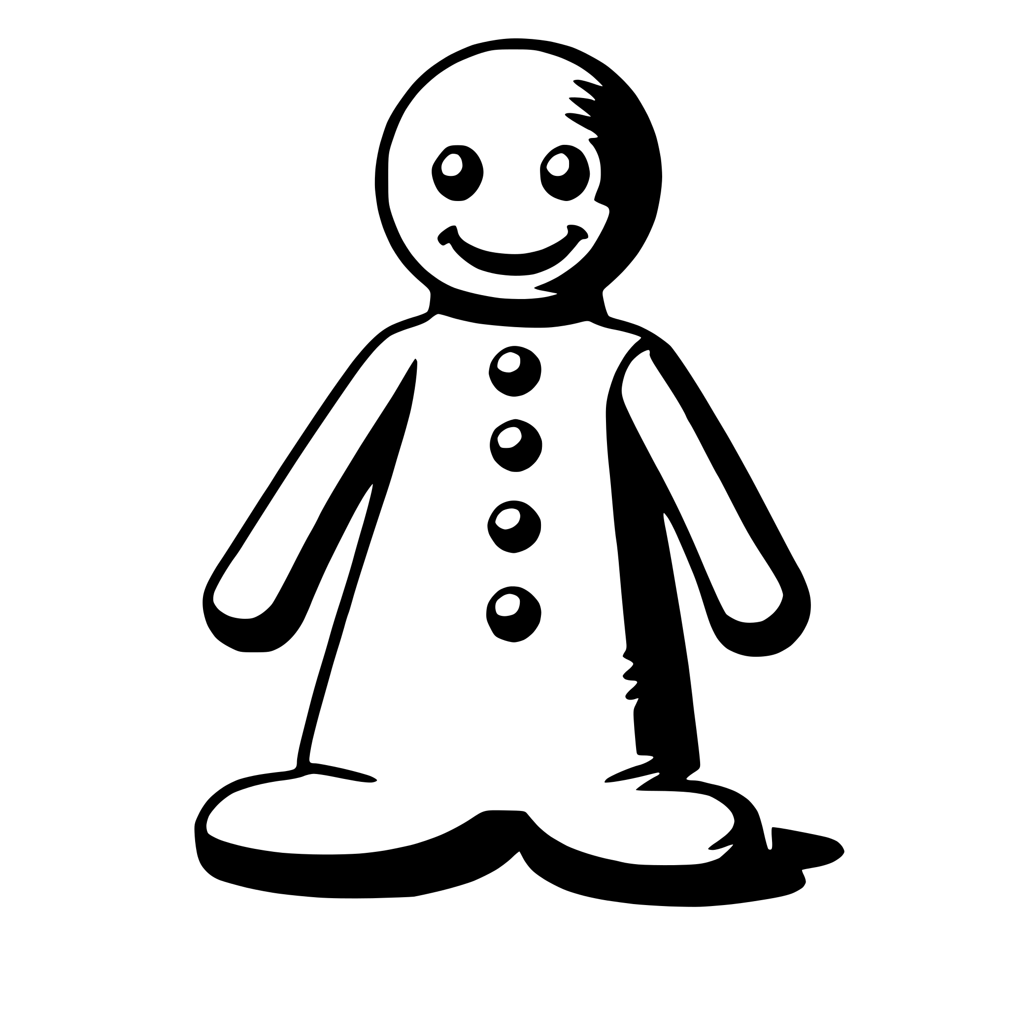 AI-generated SVG of 'gingerbread man'