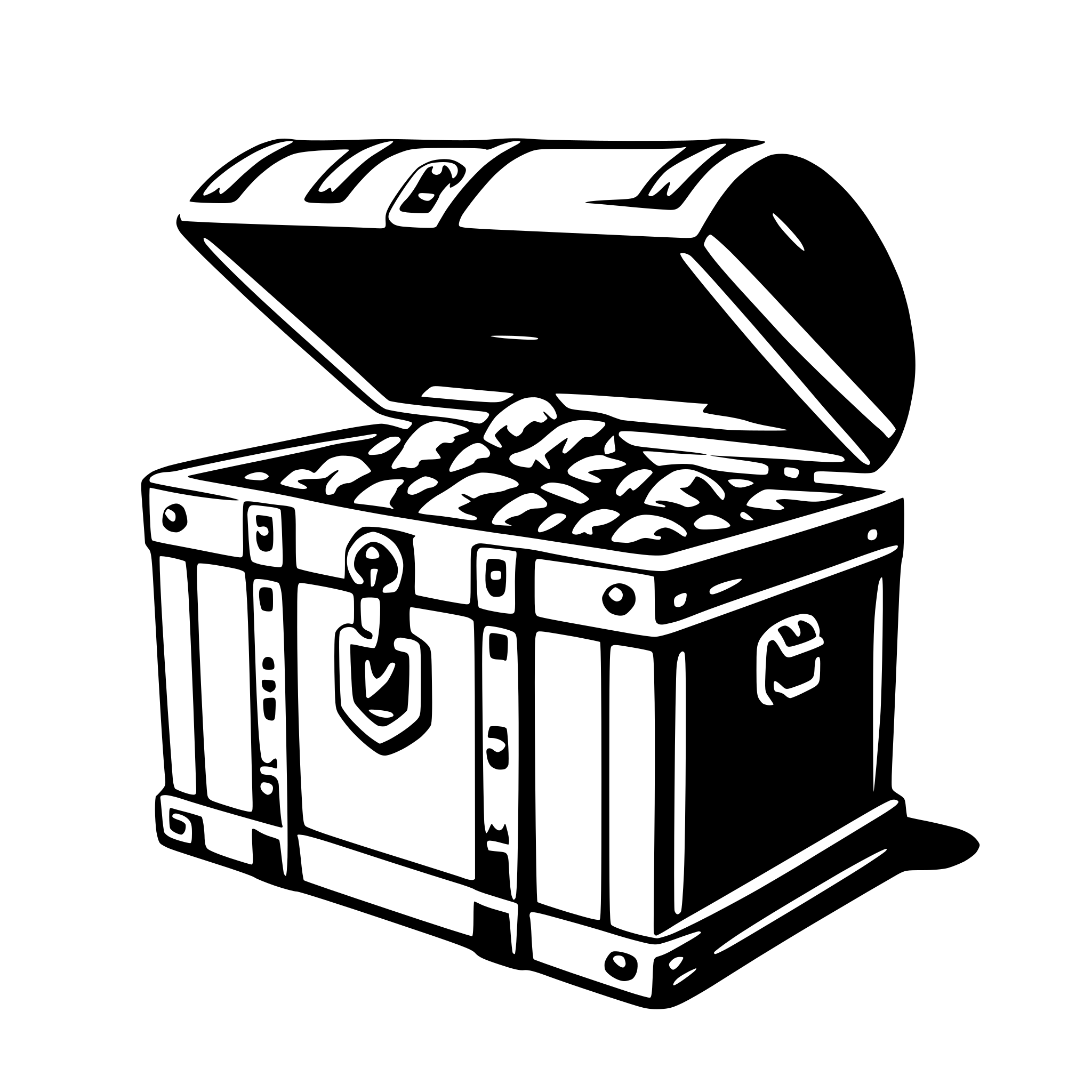 AI-generated SVG of a treasure chest