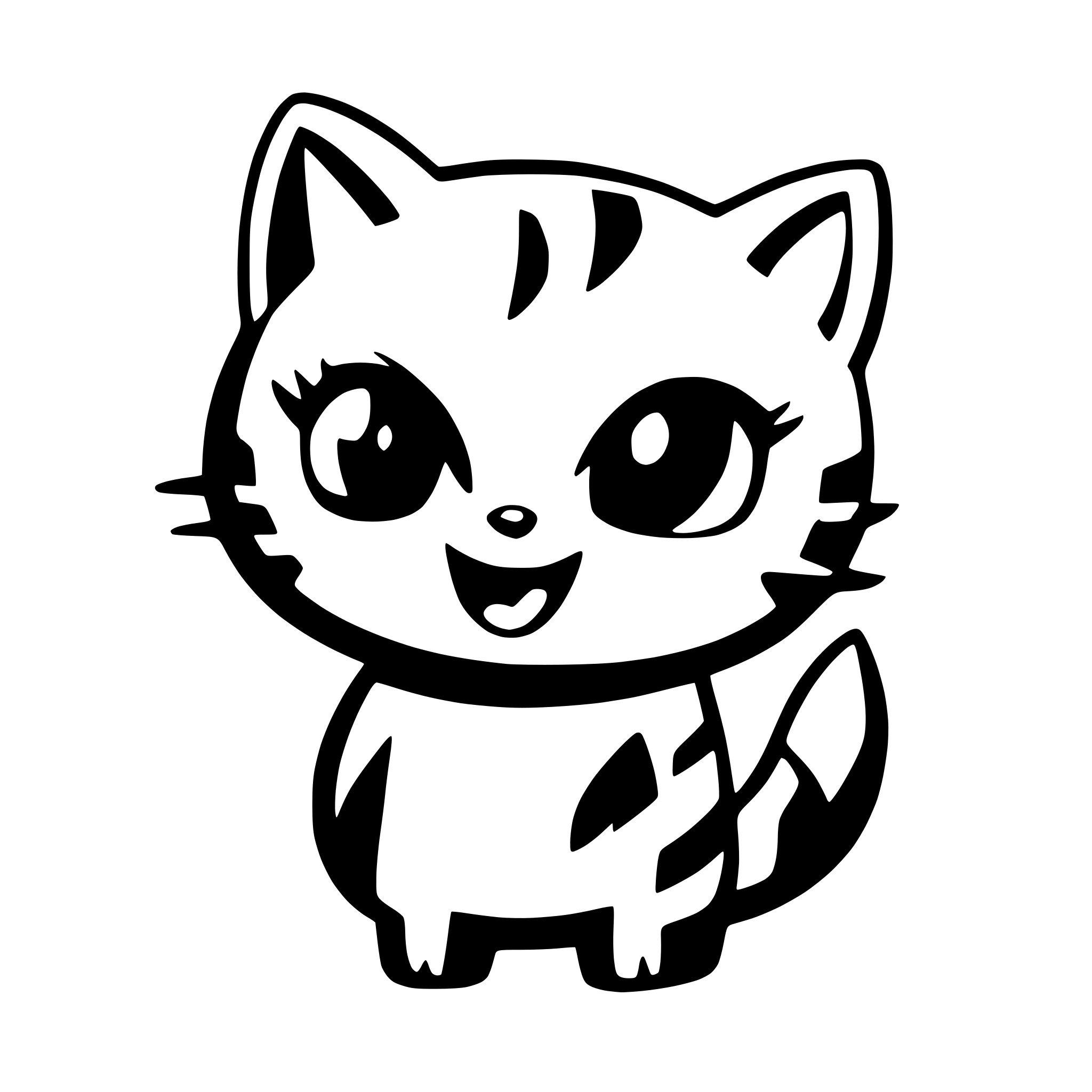 AI-generated SVG of 'naughty cartoon cat'