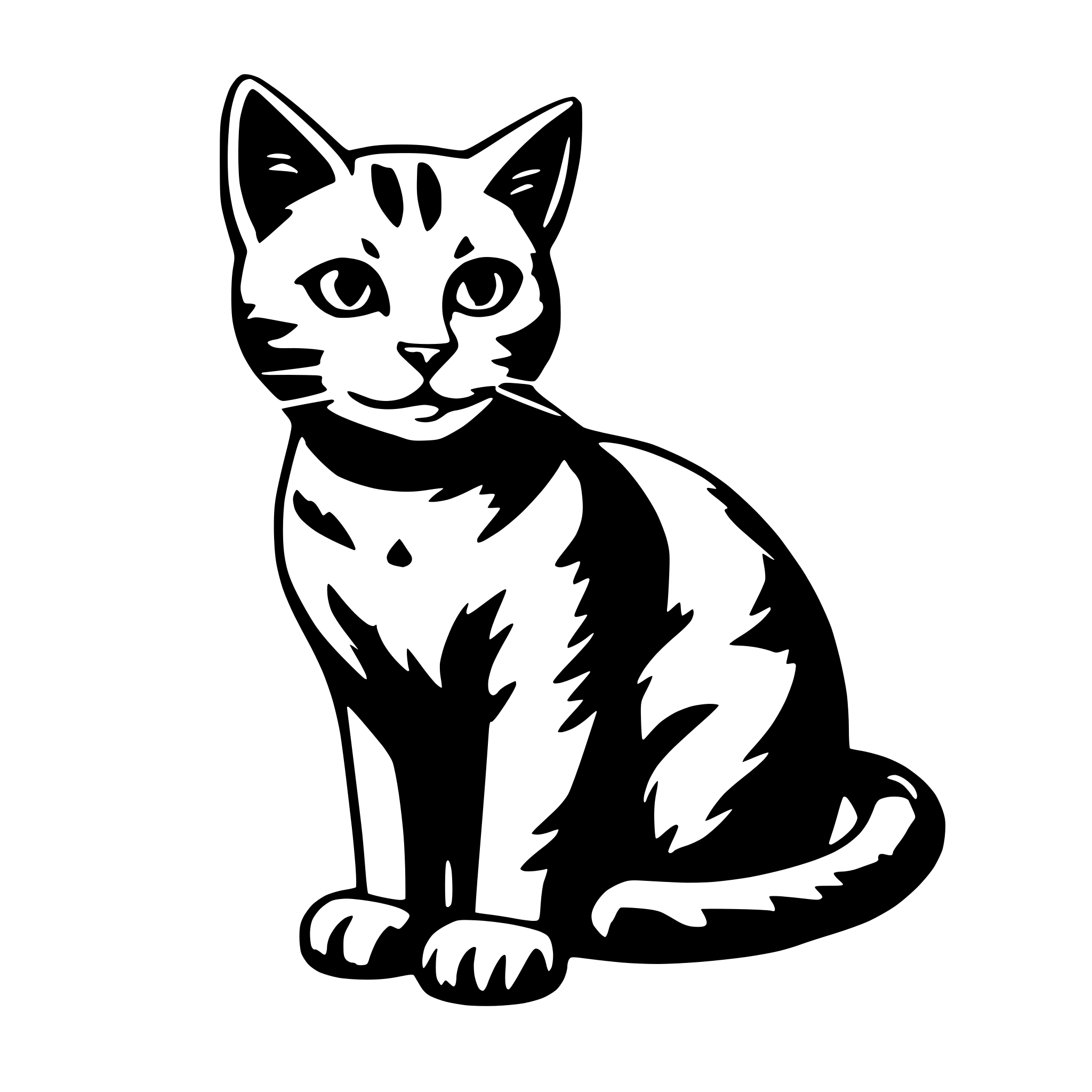 AI-generated SVG of a Cat