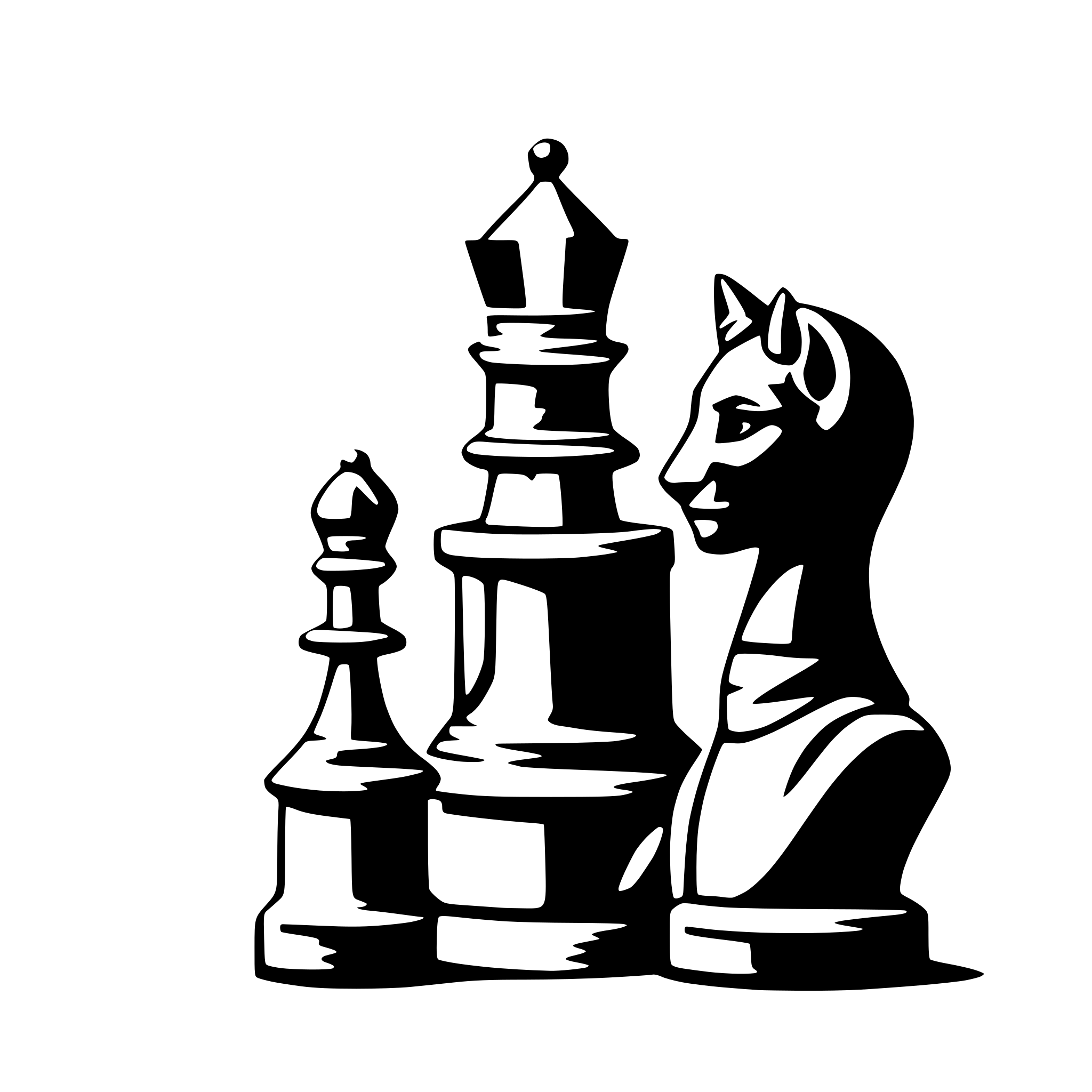 AI-generated SVG of a chessfigur