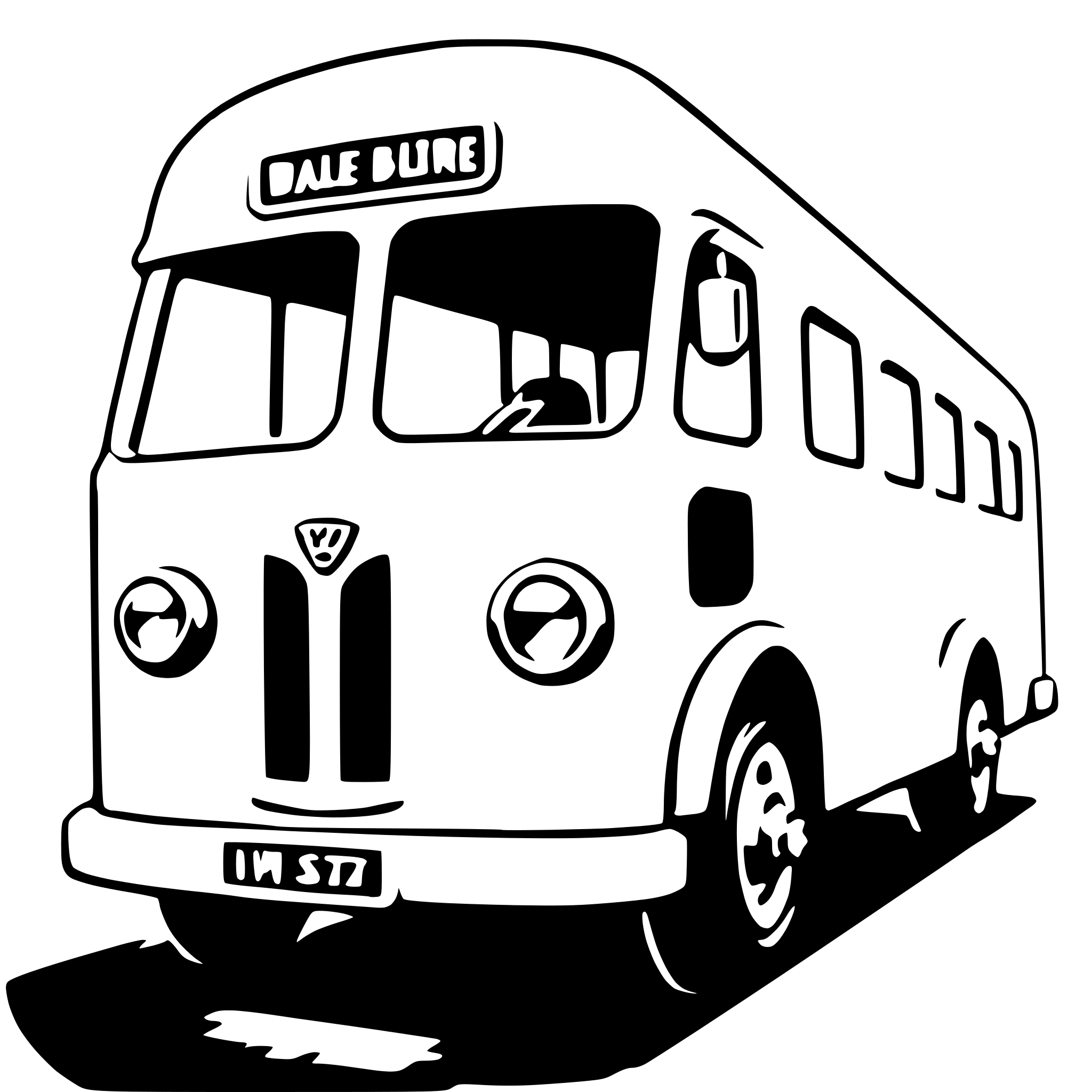 AI-generated SVG of a double-decker bus