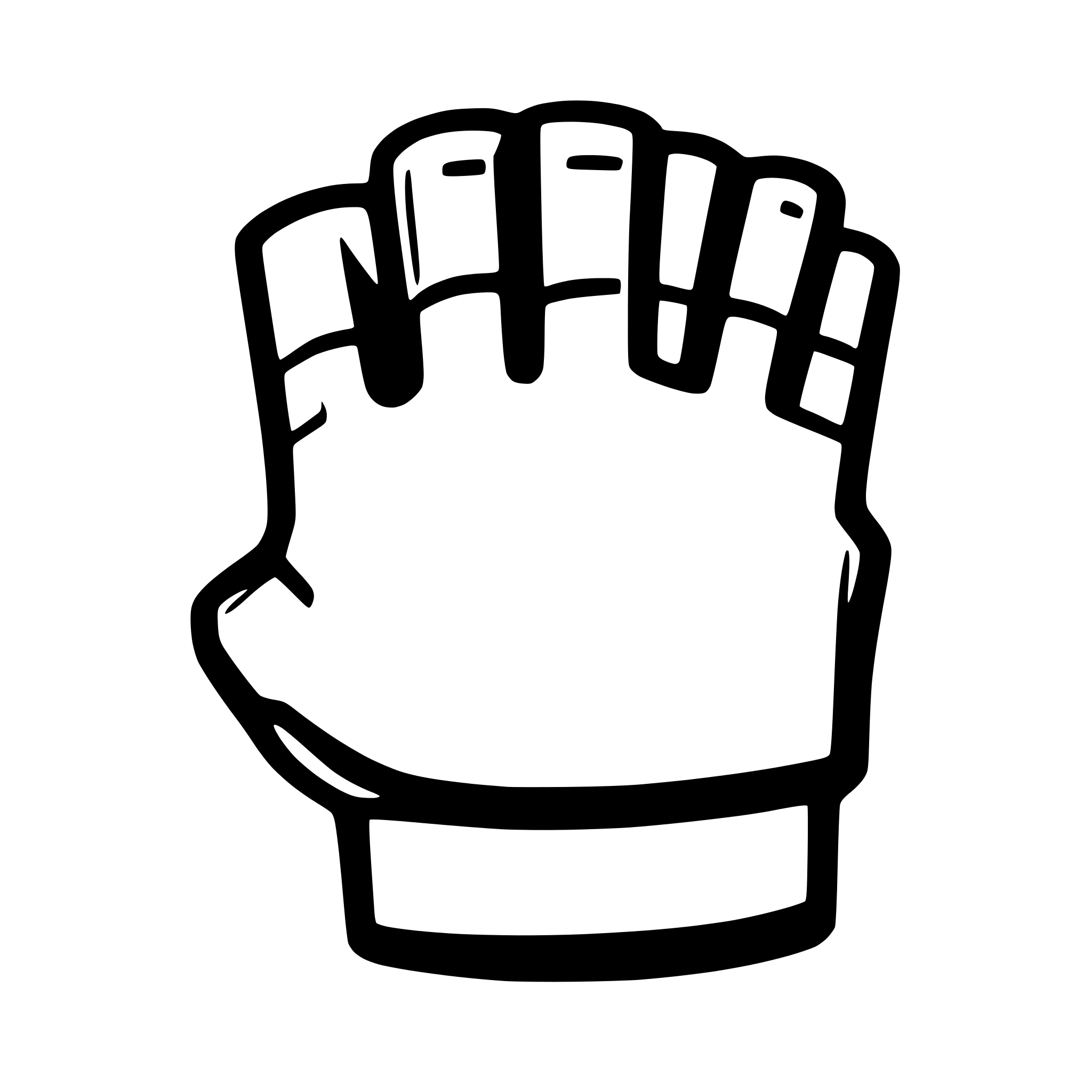 AI-generated SVG of 'mech fist'