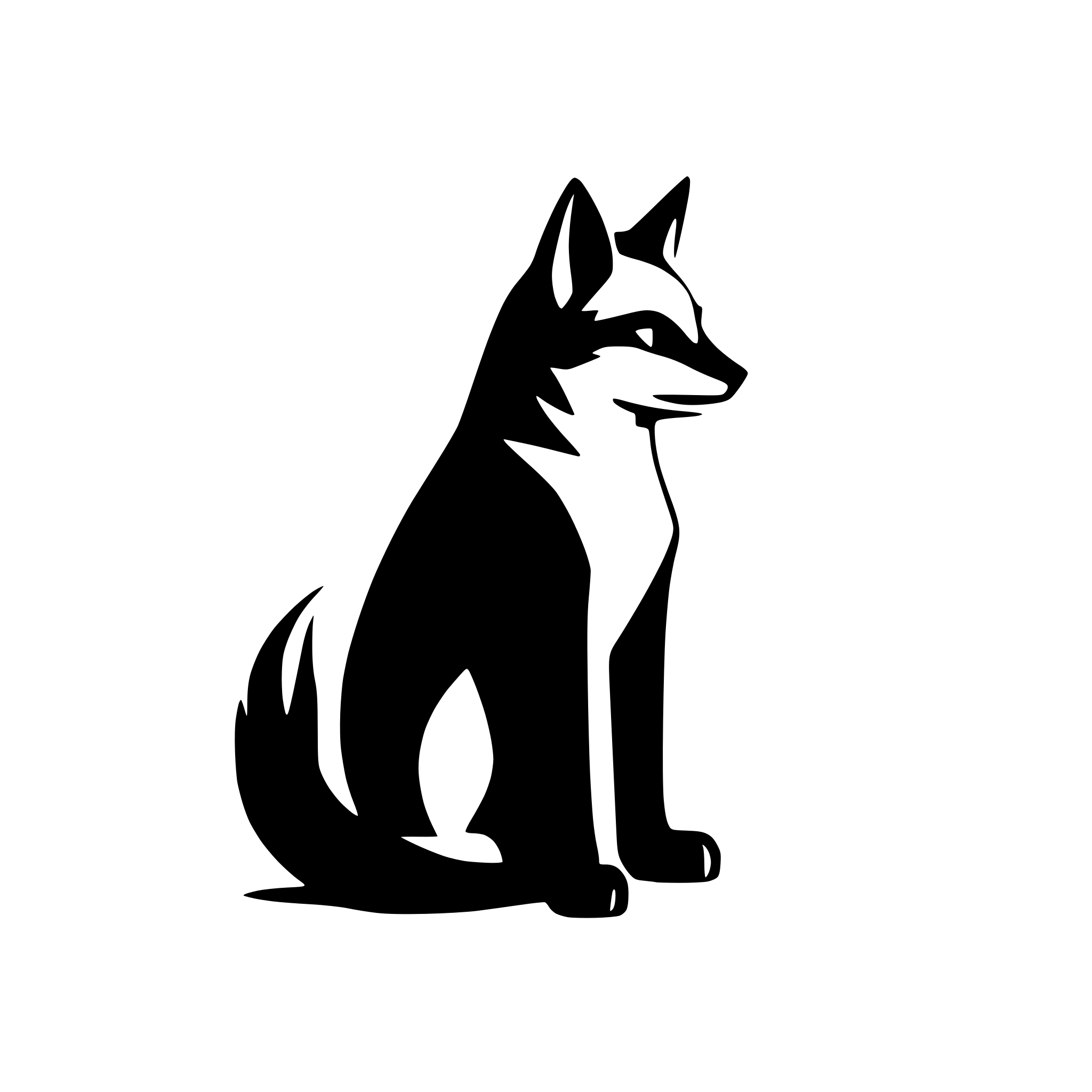 AI-generated SVG of 'fox'