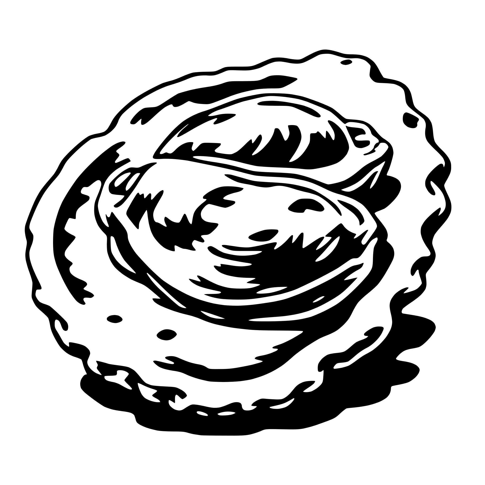 AI-generated SVG of 'oyster'