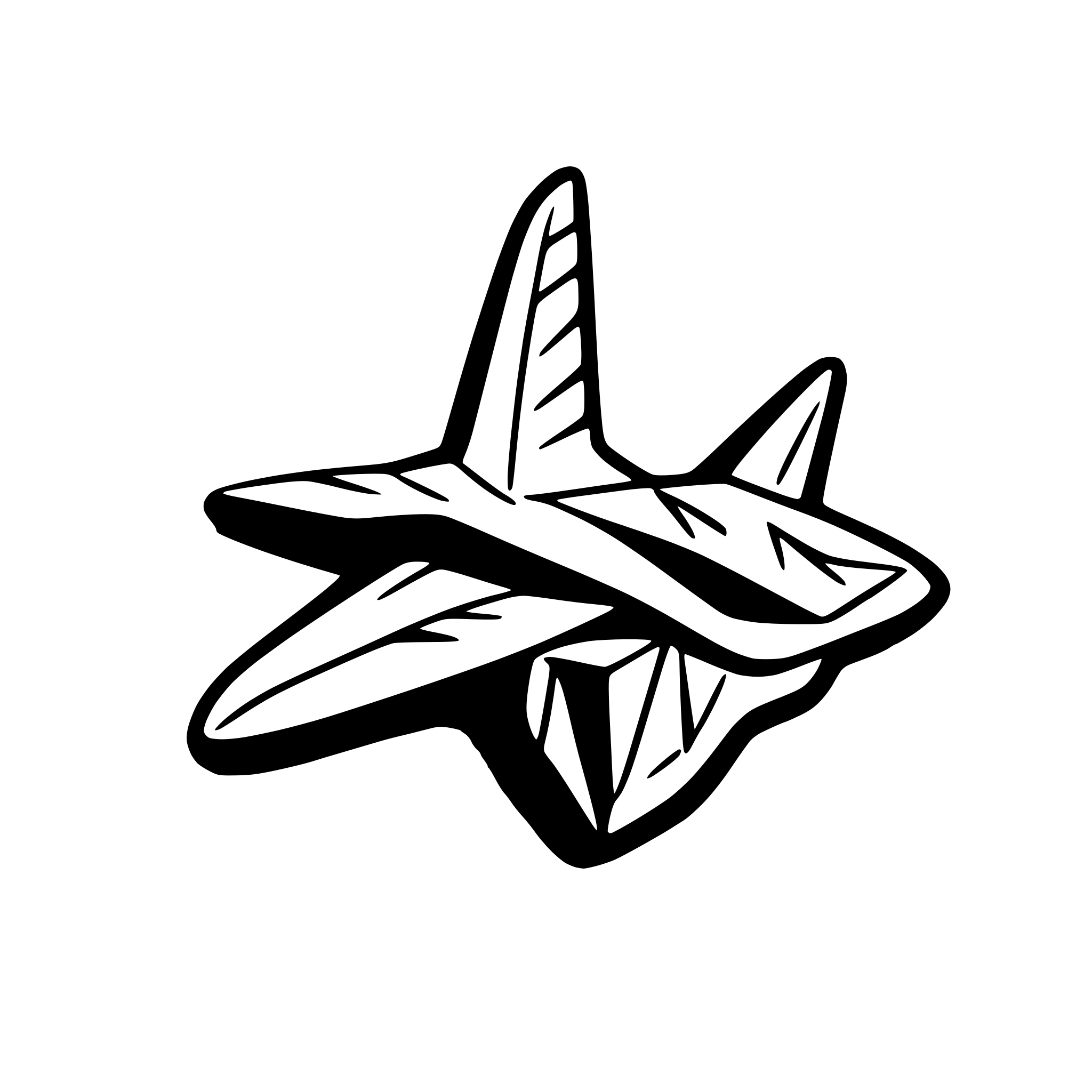 AI-generated SVG of a paper plane silhouette