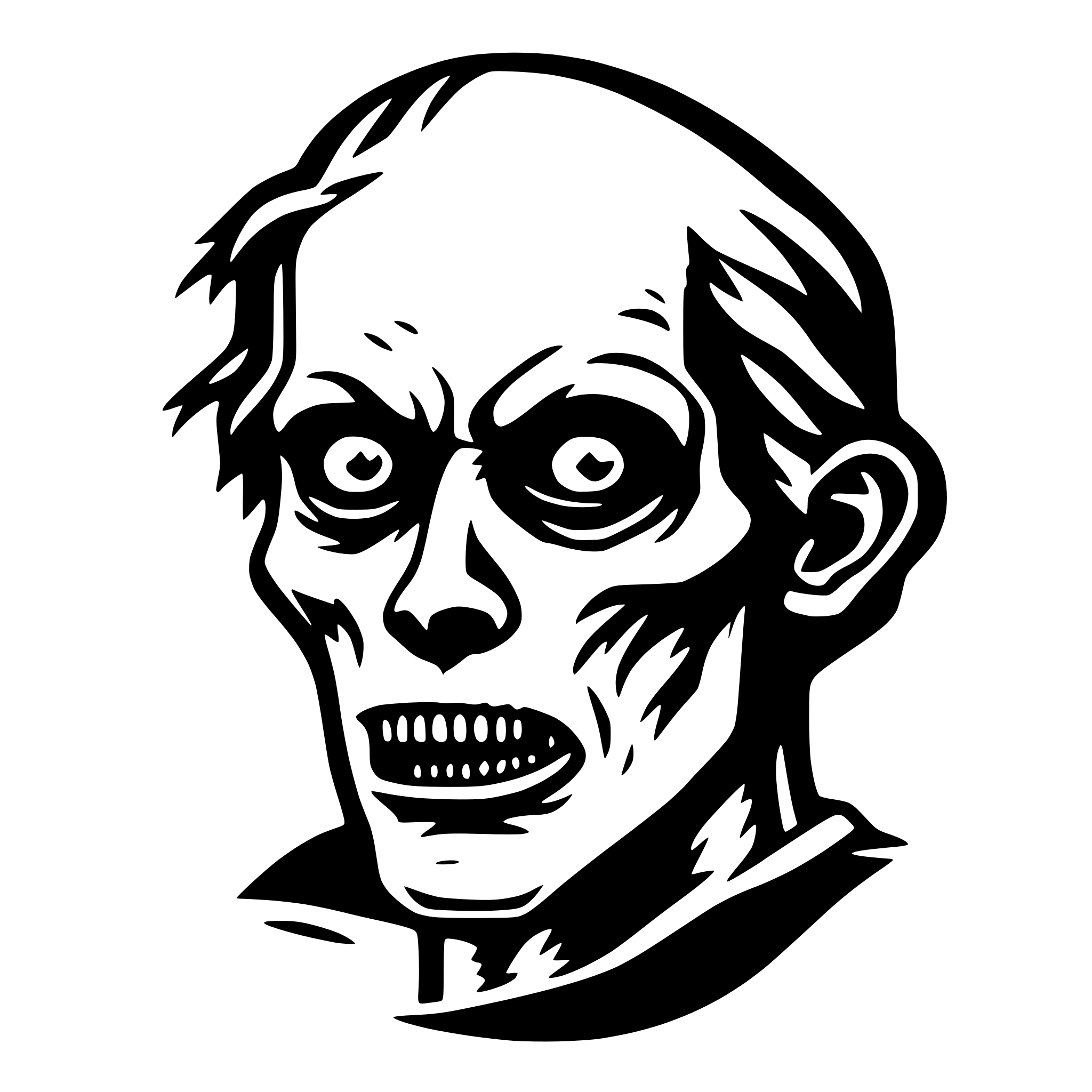 AI-generated SVG of 'Logo svg zombie'