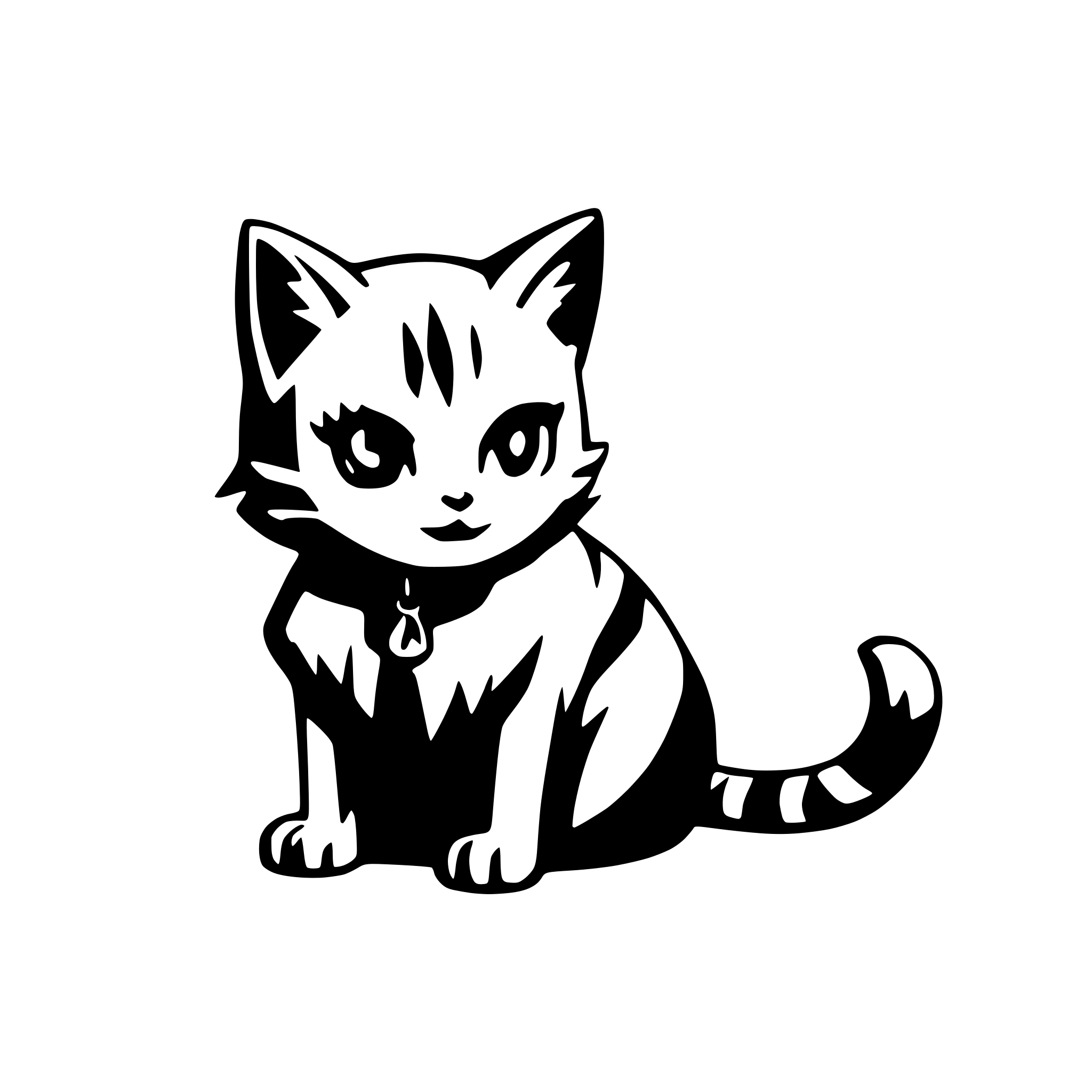 AI-generated SVG of a Cat