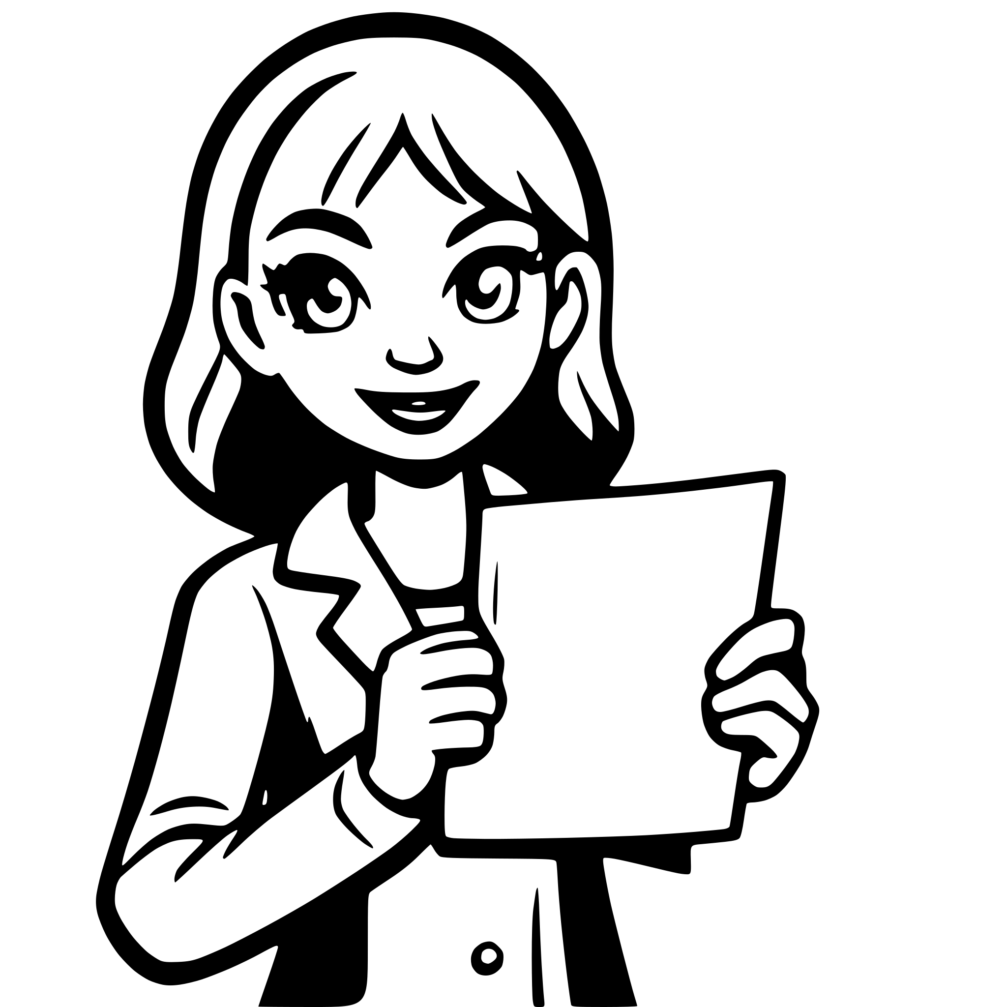 AI-generated SVG of a a journalist looking puzzled holding an empty paper