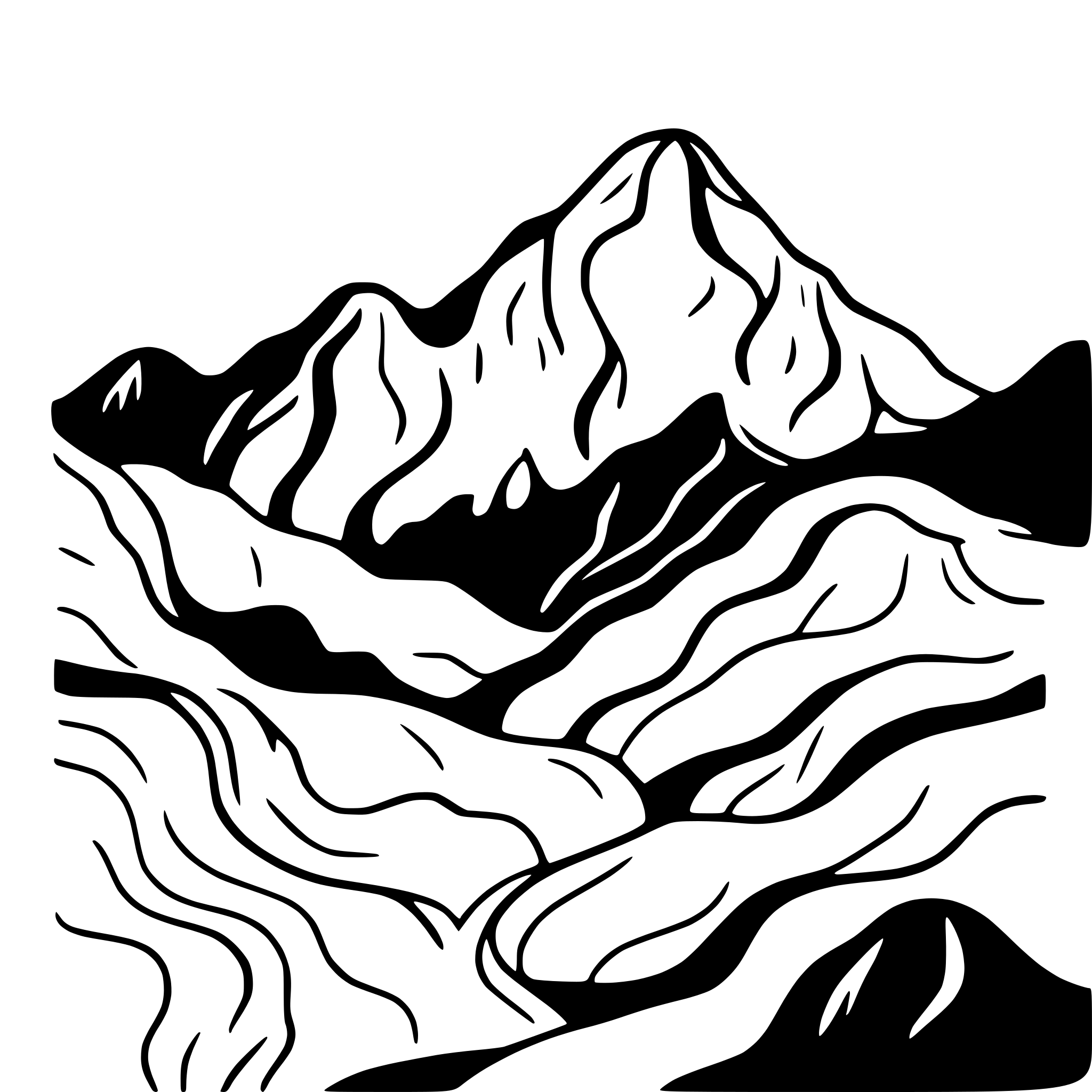 AI-generated SVG of a mountain