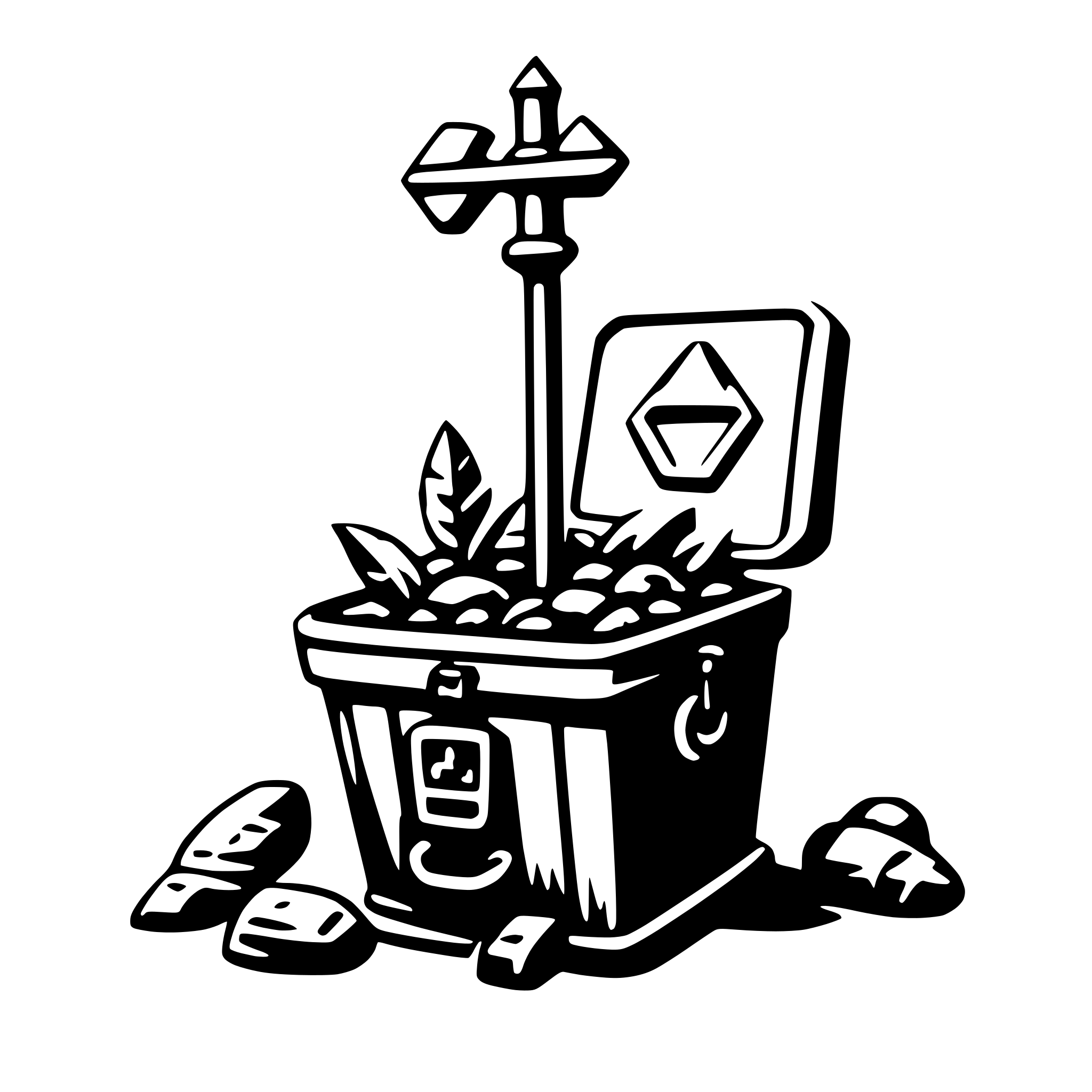 AI-generated SVG of a treasure hunt