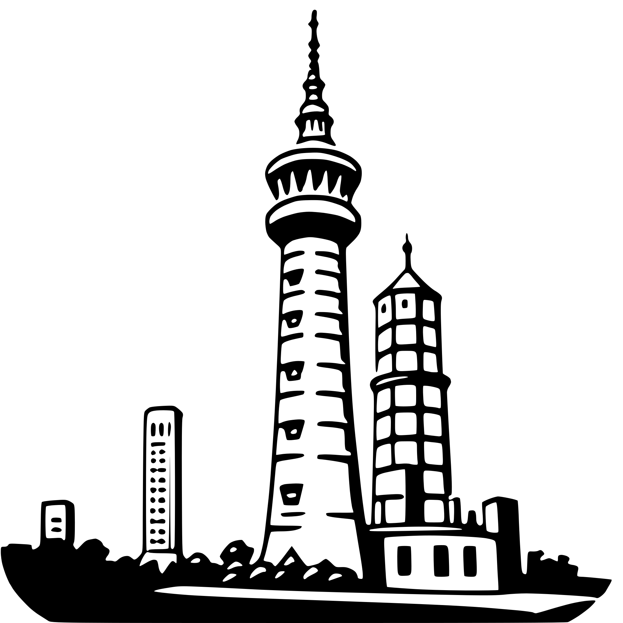 AI-generated SVG of a tokyo tower