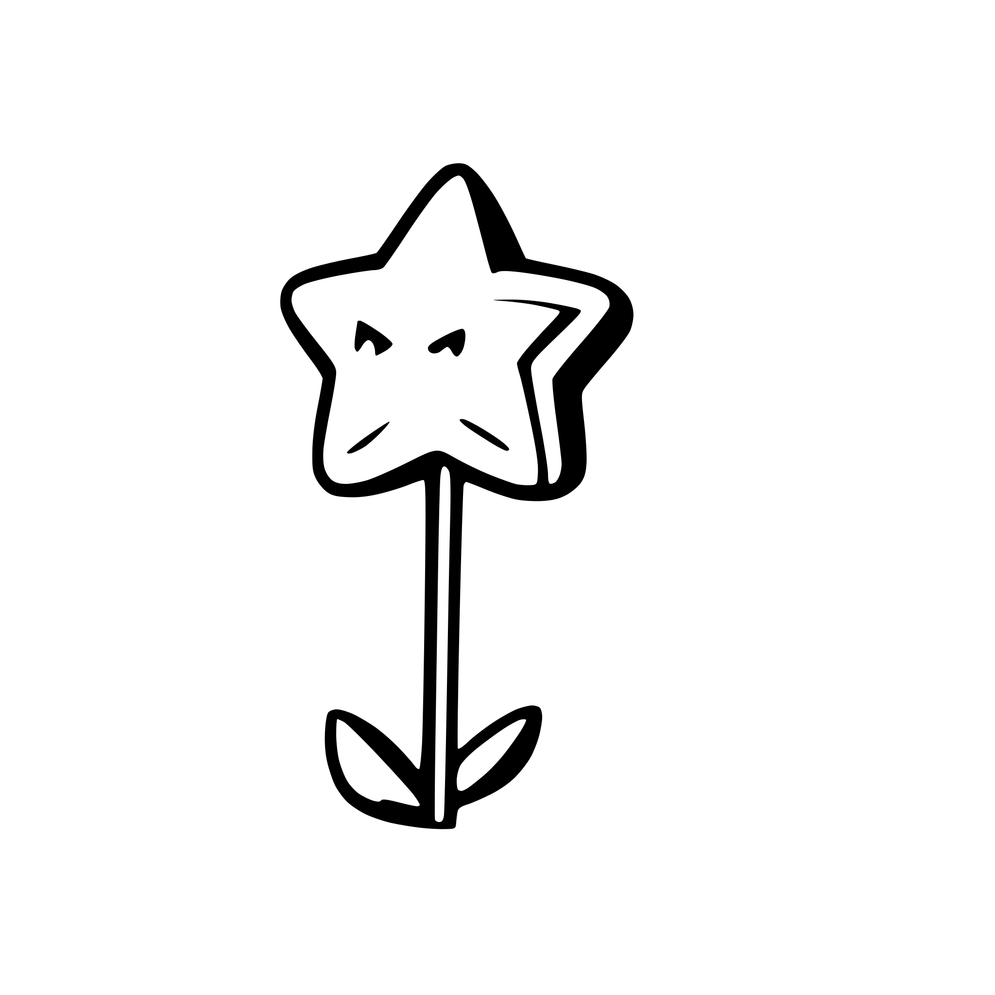 AI-generated SVG of a star