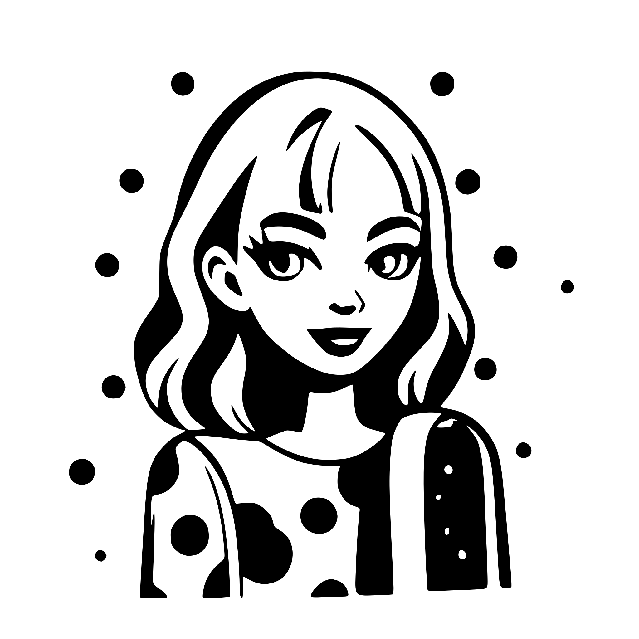 AI-generated SVG of a confetti nonoverlaping dots
