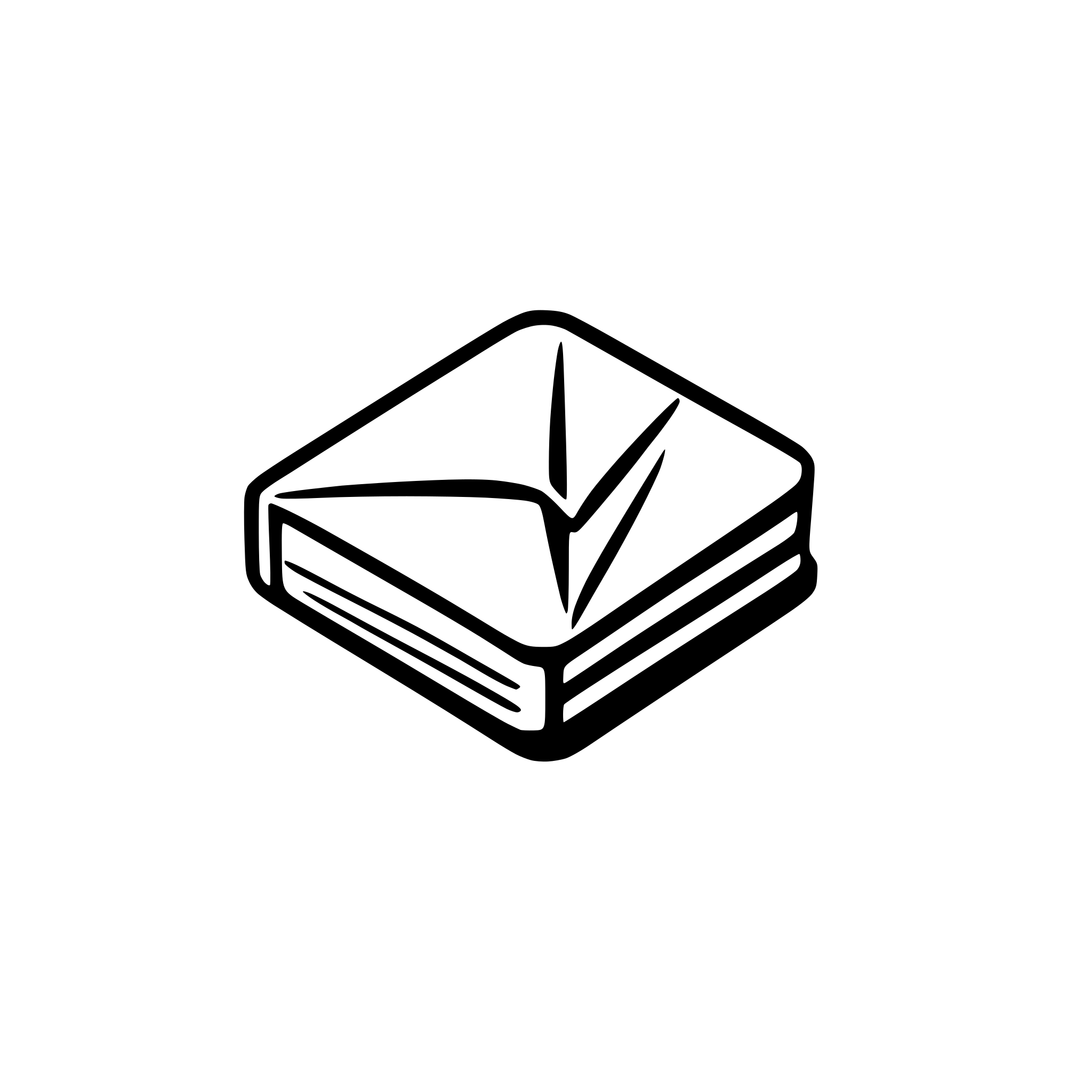 AI-generated SVG of 'A smiling book'