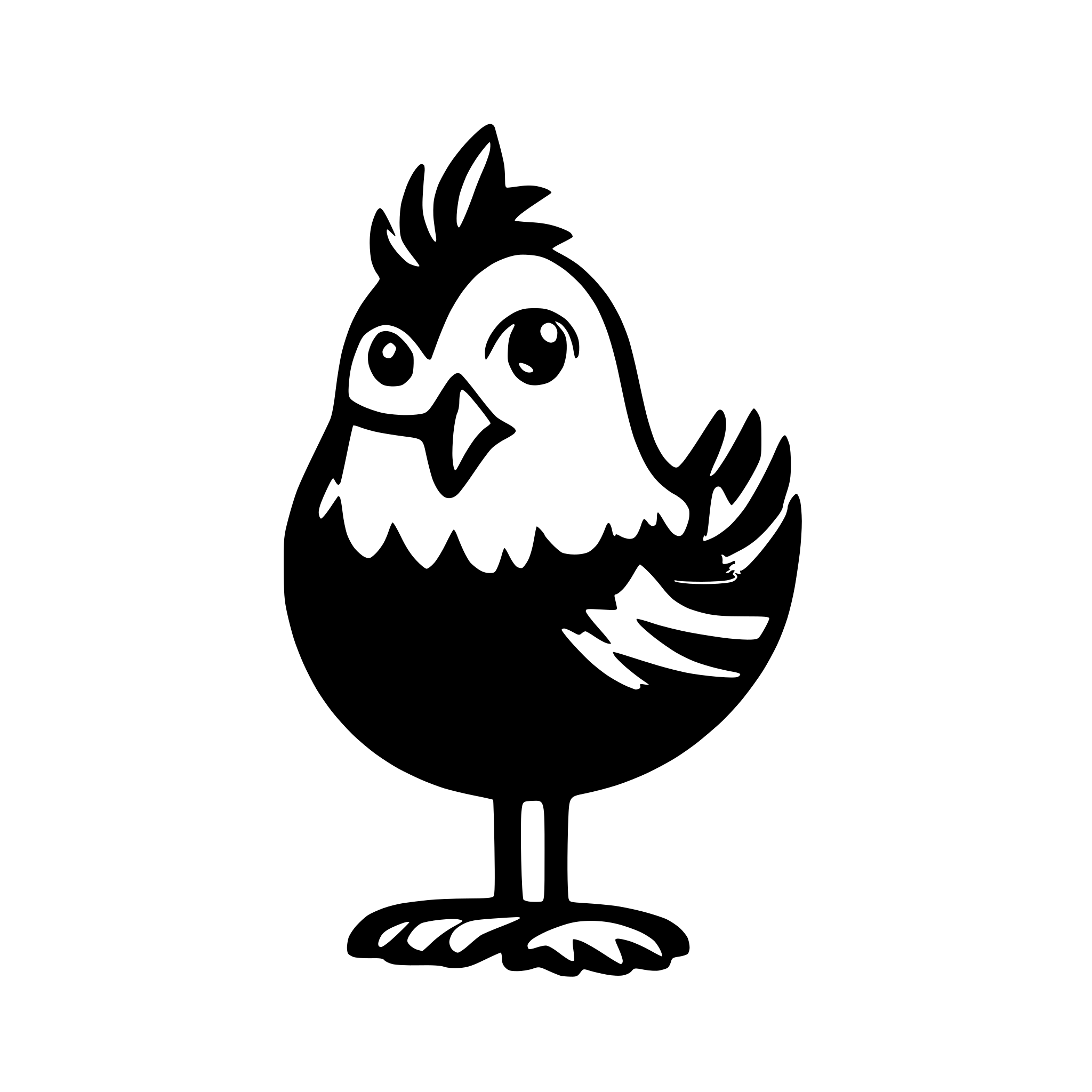 AI-generated SVG of a make a hen svg for my polutary website