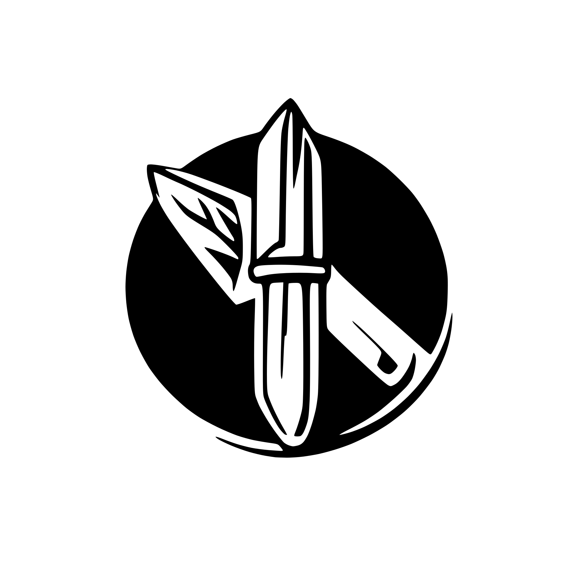 AI-generated SVG of a knife