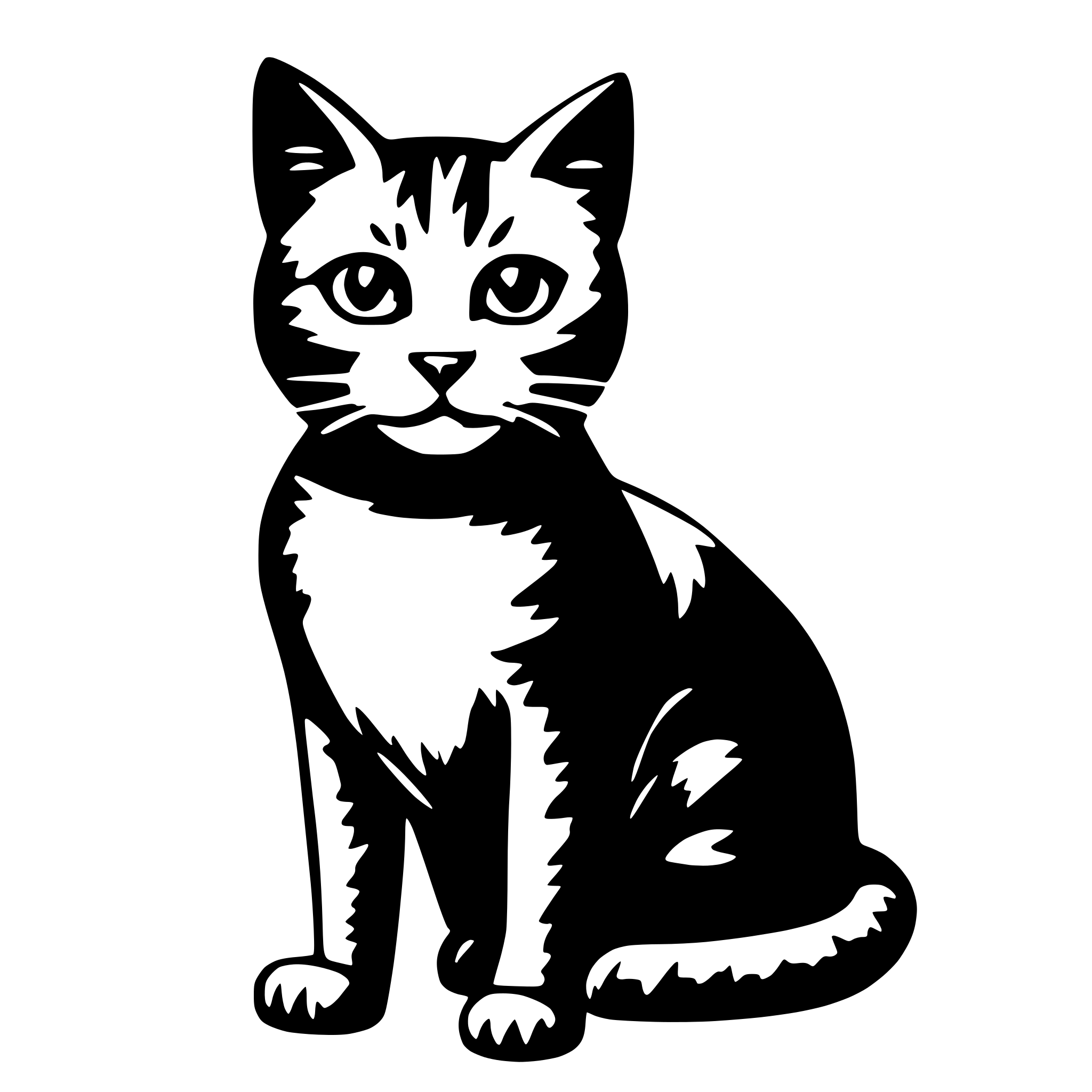 AI-generated SVG of a cat