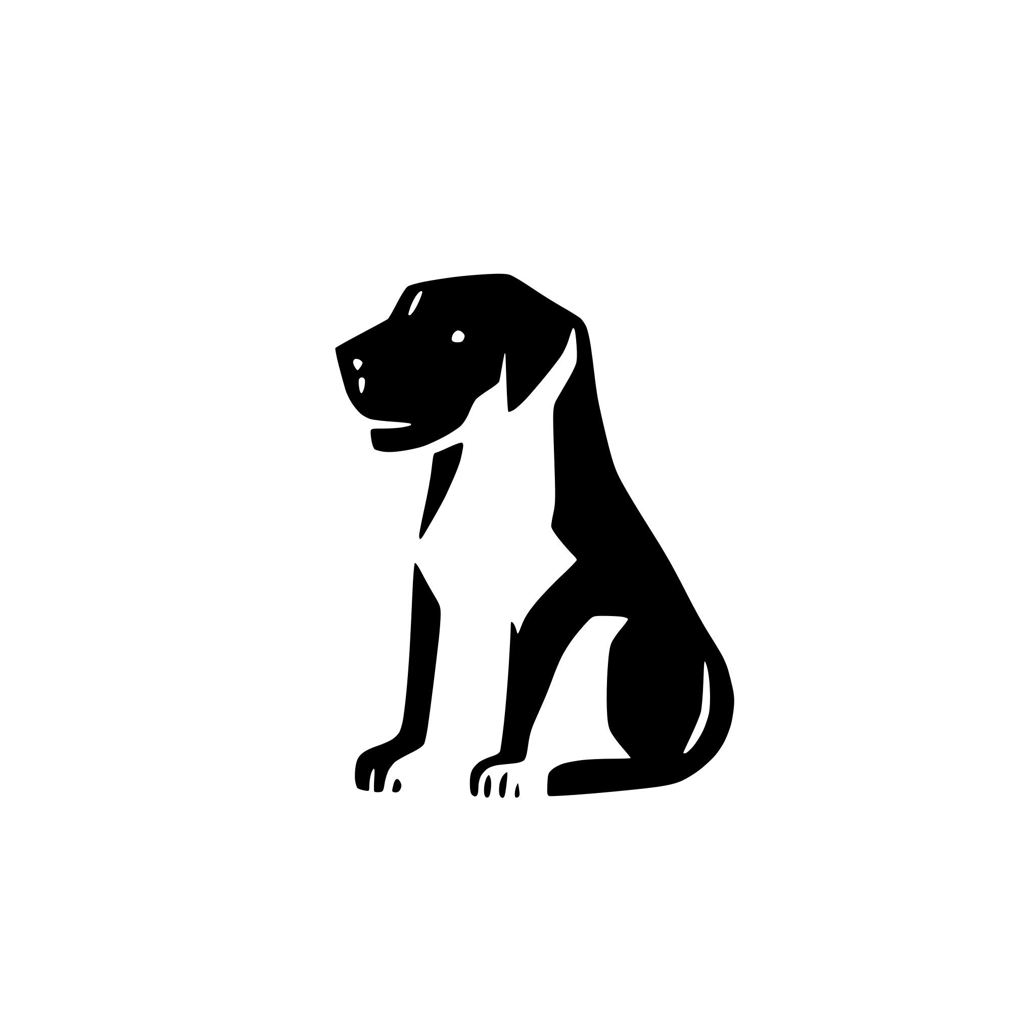 AI-generated SVG of a dog