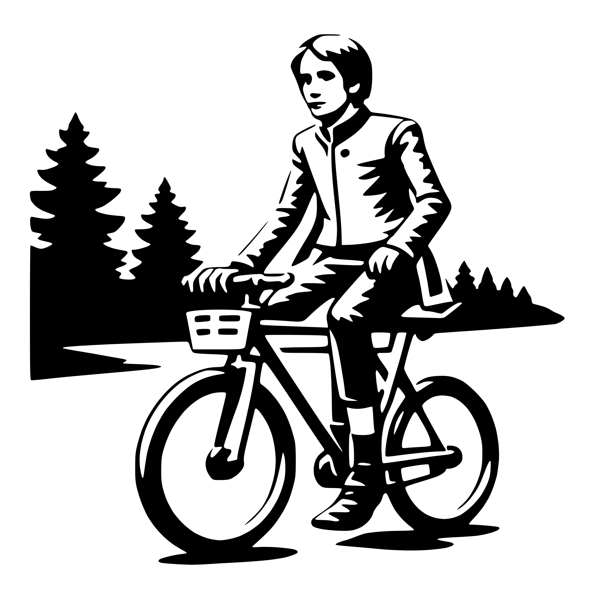 AI-generated SVG of 'bicyclist'