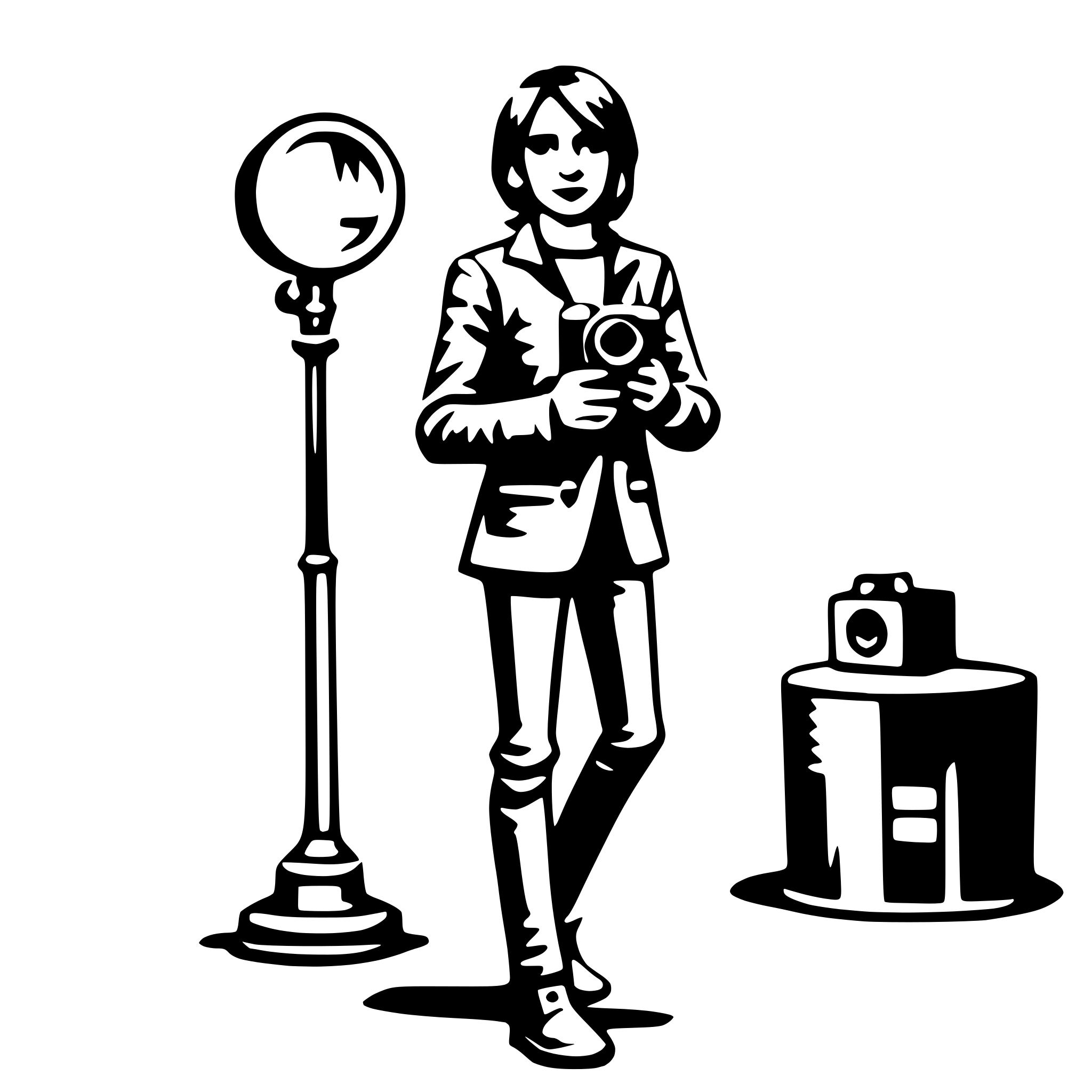 AI-generated SVG of 'photographer'