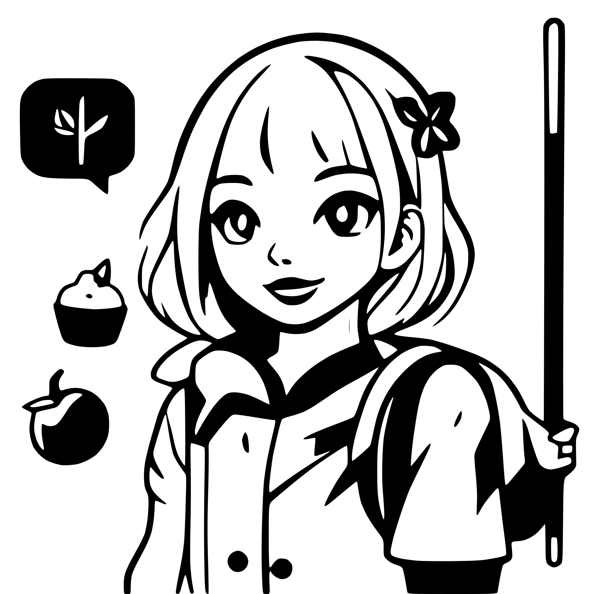 AI-generated SVG of a realtime  translation